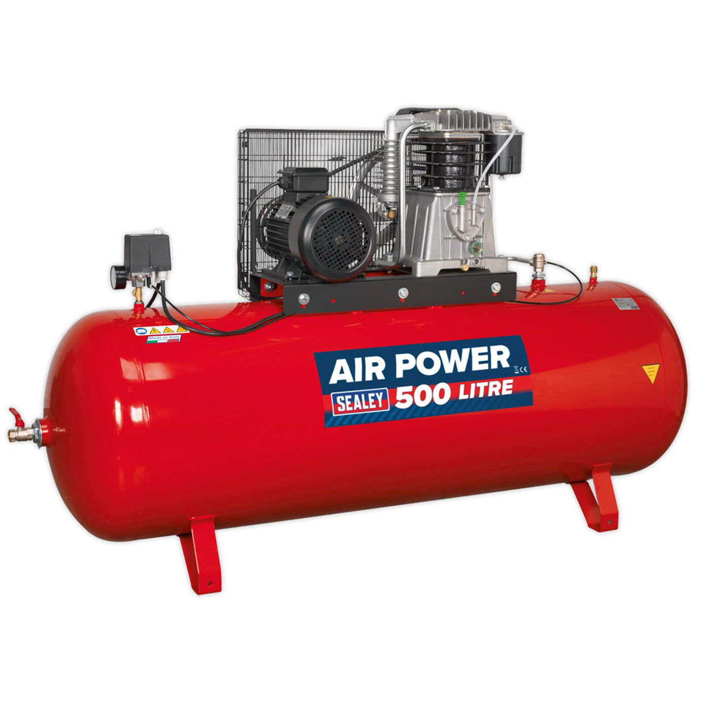 Sealey Compressor 500L Belt Drive 7.5hp 3ph 2-Stage
