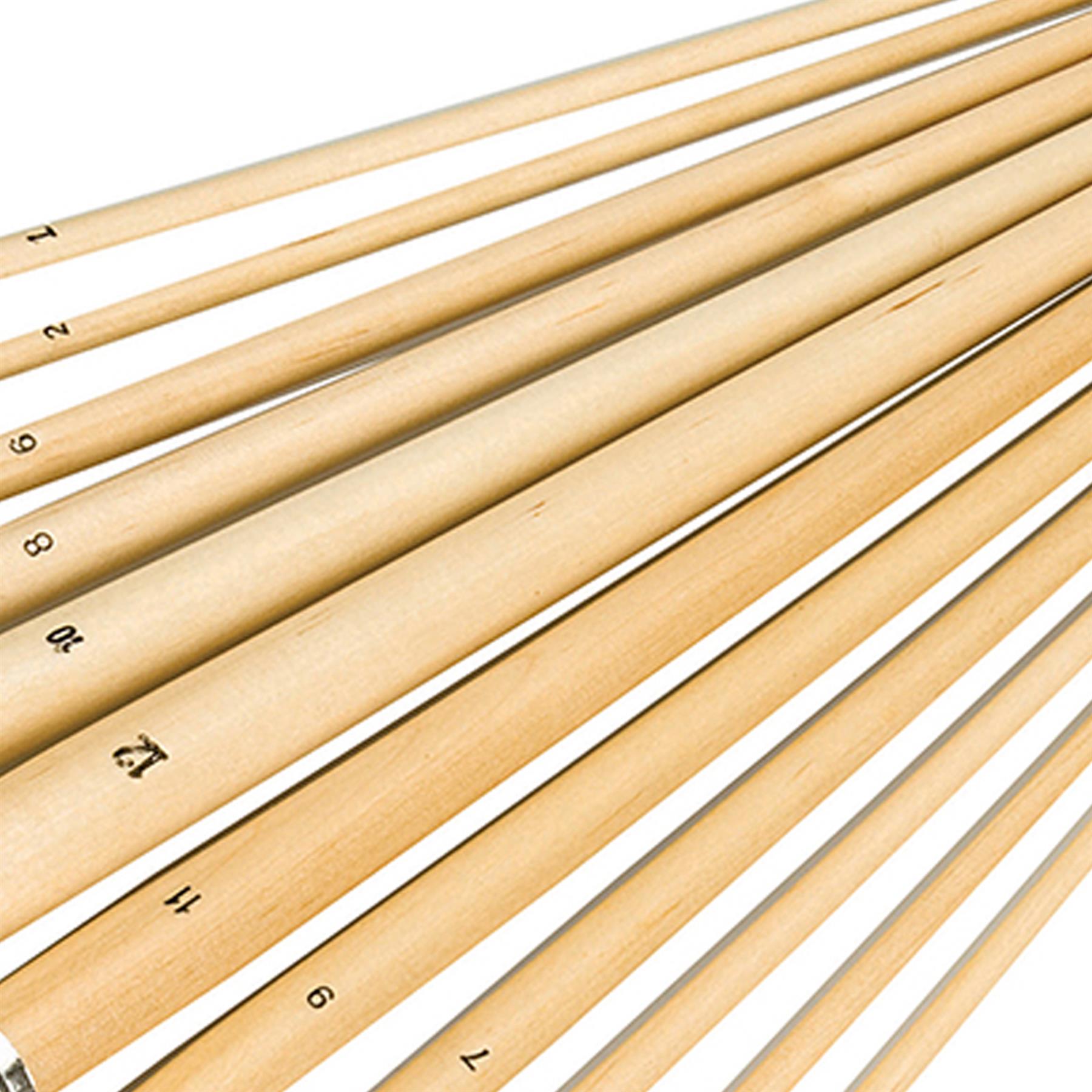 12Pce Artists Paint Brush Set - Round Tips Sizes From 1mm - 12mm For Finishing