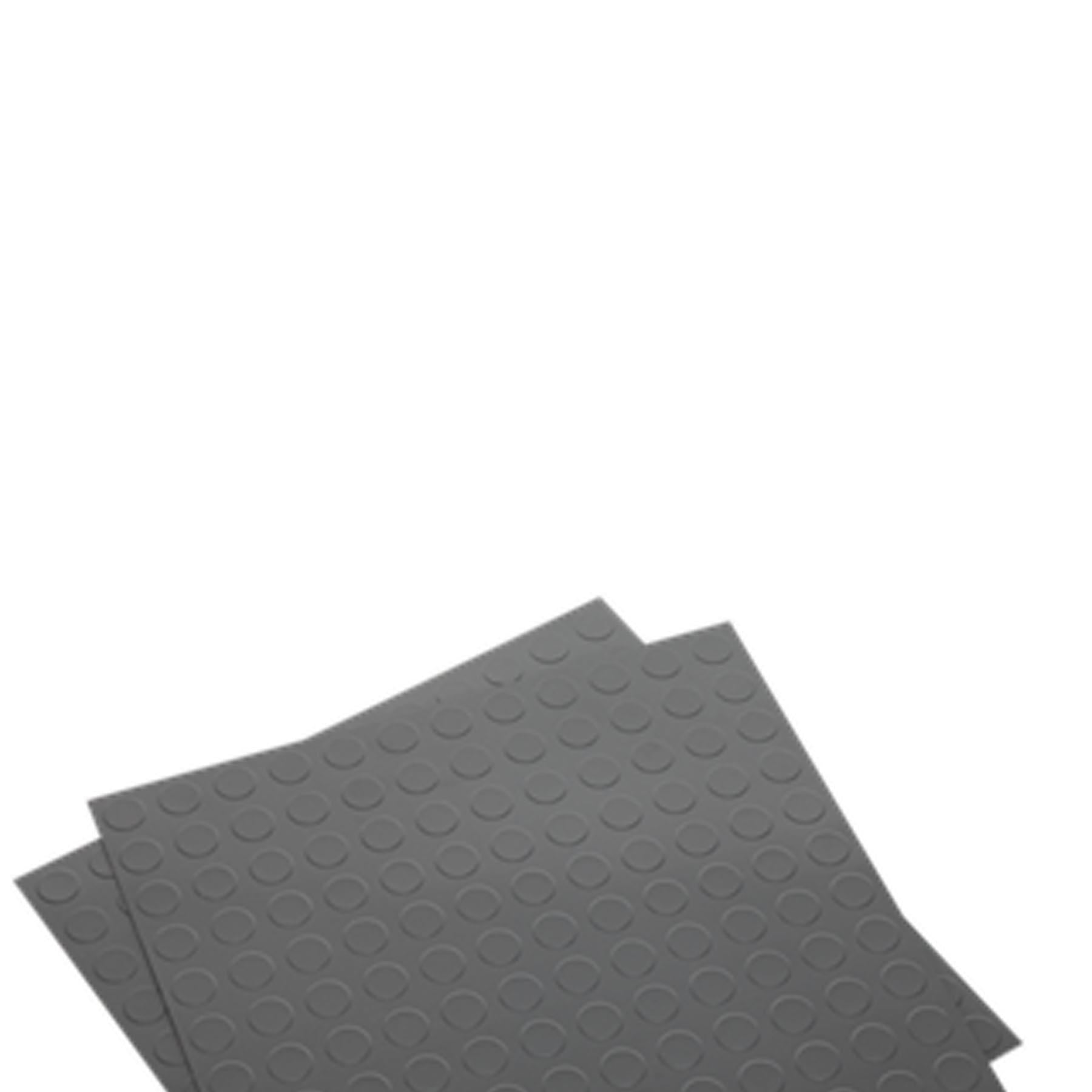Sealey Vinyl Floor Tile Peel & Stick Backing - Silver Coin Pk 16
