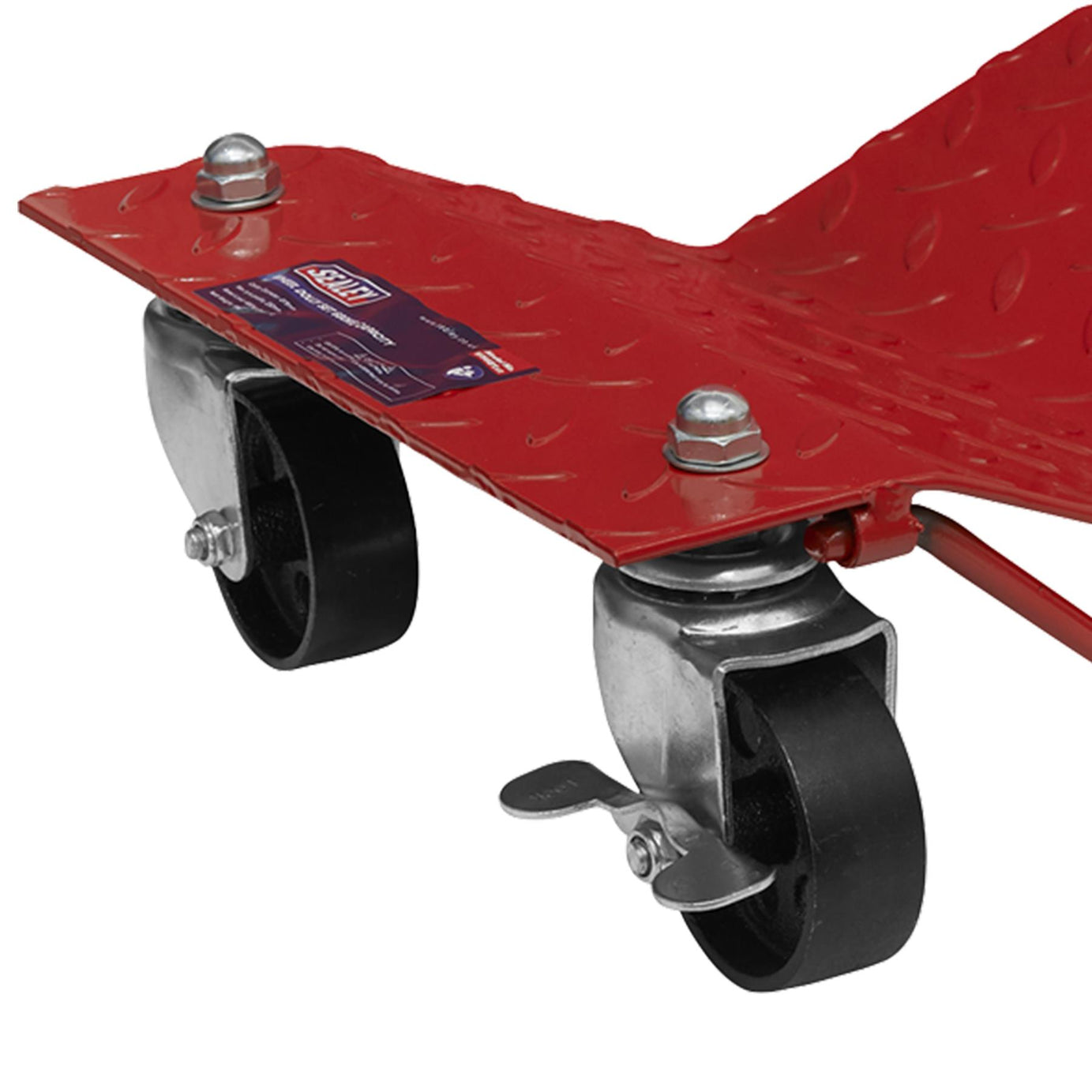 Wheel Dolly Set 680kg Capacity. steel-plate with rust resistant finish.Sealey