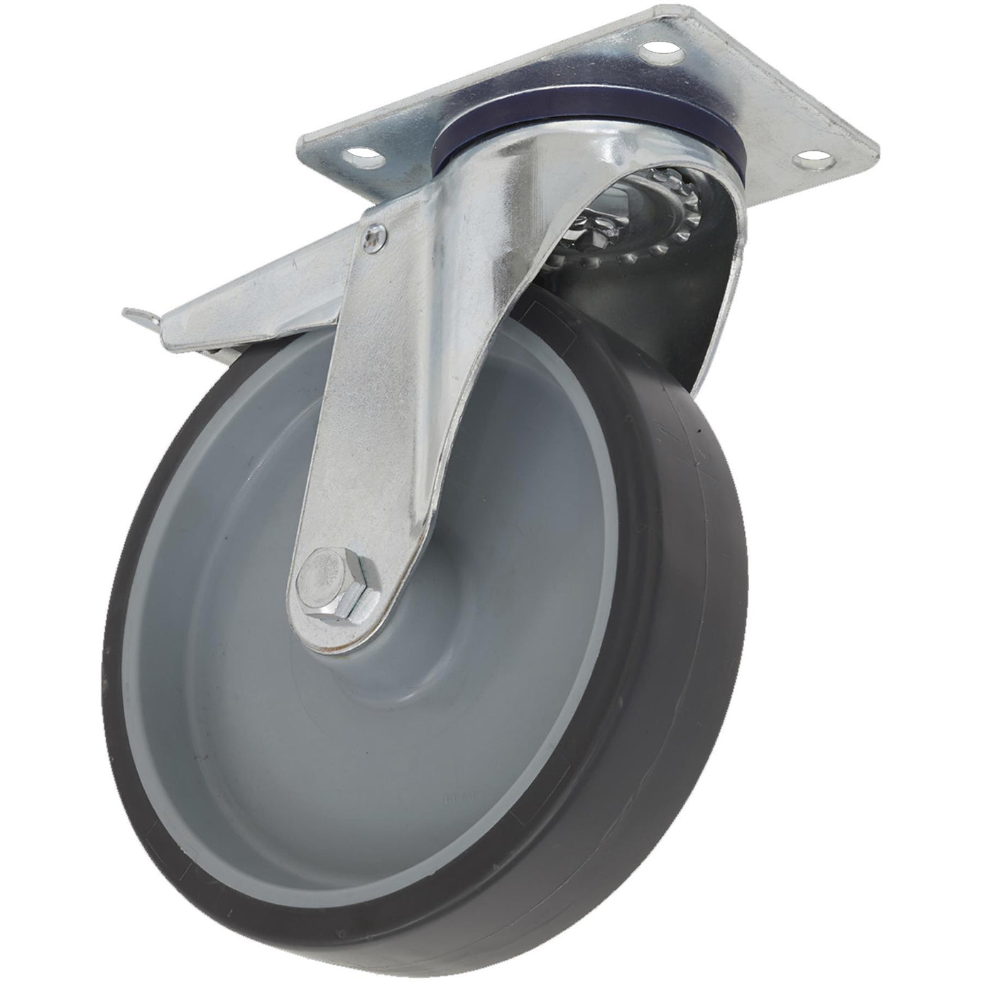 Sealey Medium-Duty Swivel Castor Wheel with Total Lock 75mm