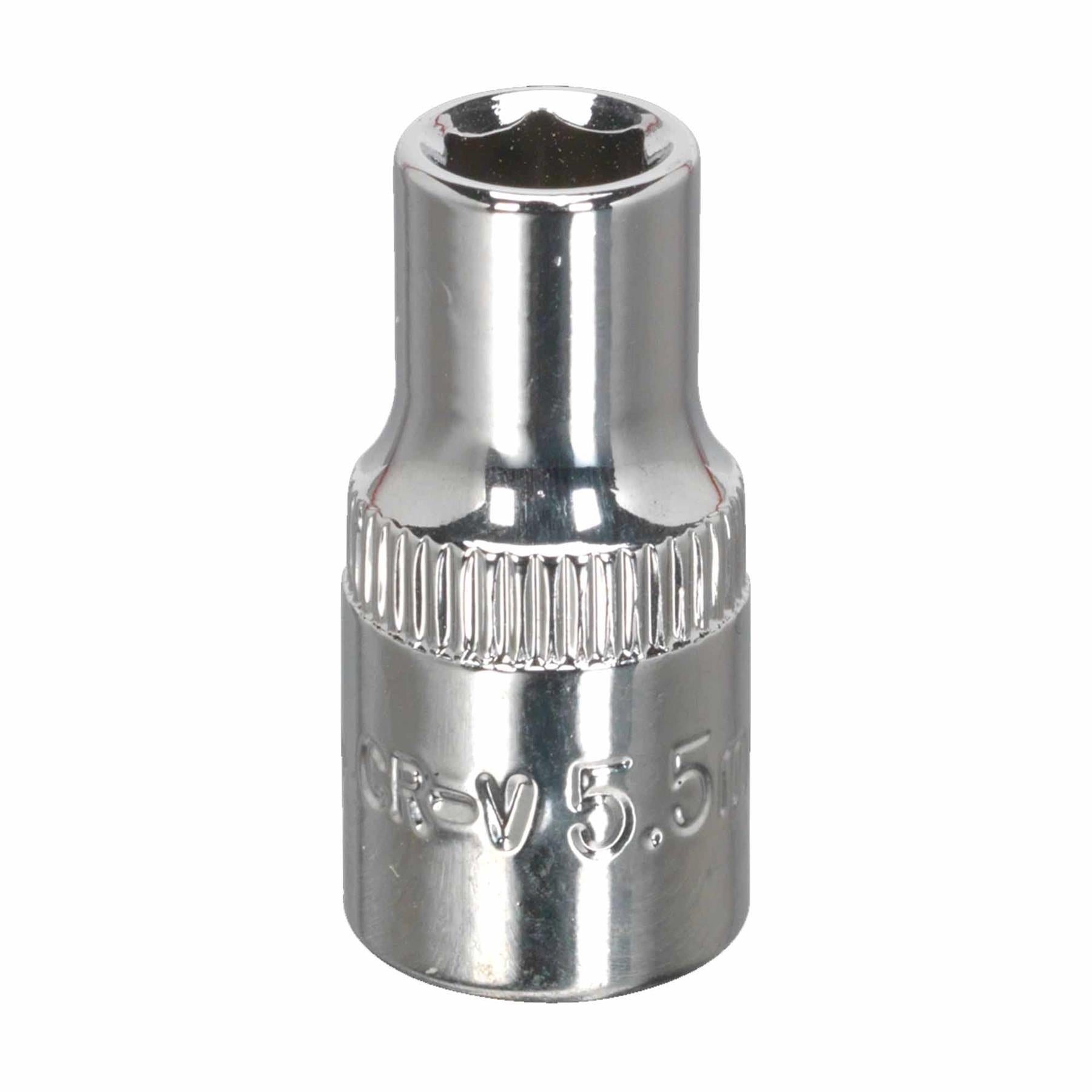 WallDrive Socket 5.5mm 1/4"Sq Drive Fully Polished. Sealey