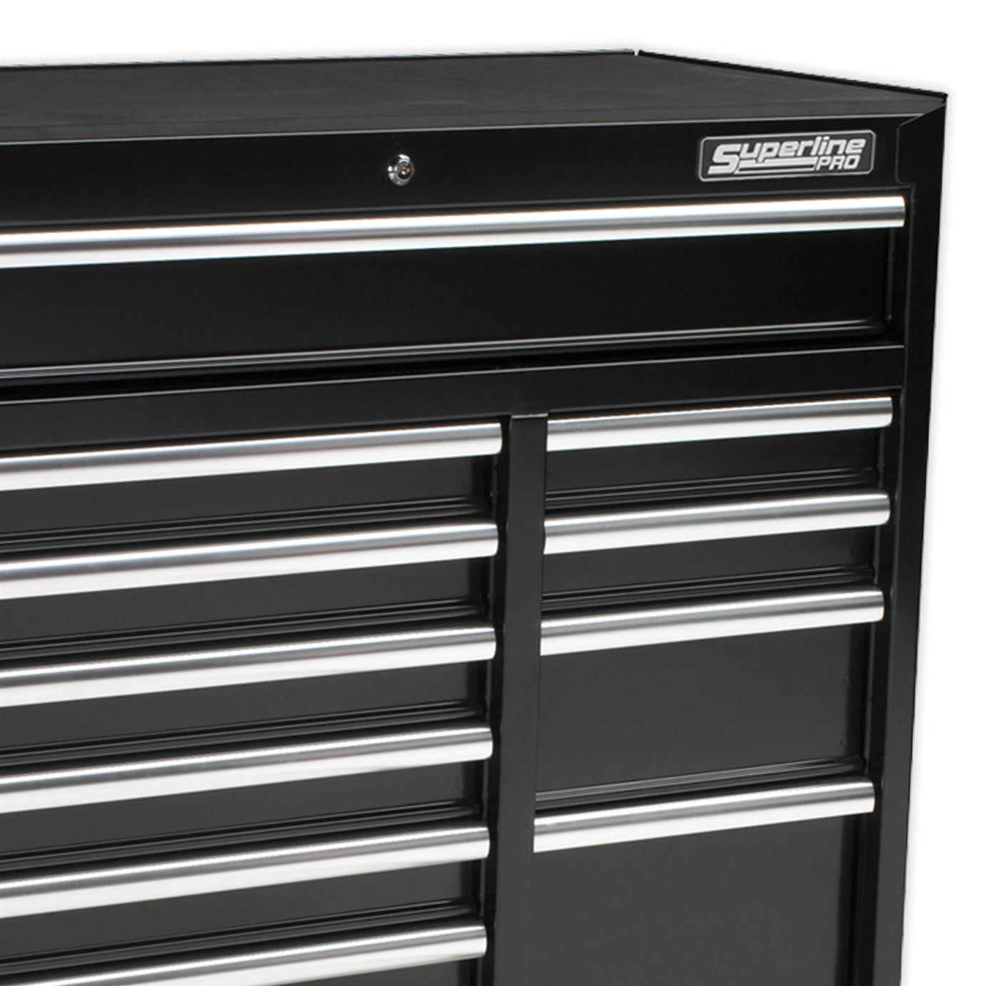 Sealey Rollcab 12 Drawer Ball Bearing Slides Heavy-Duty - Black