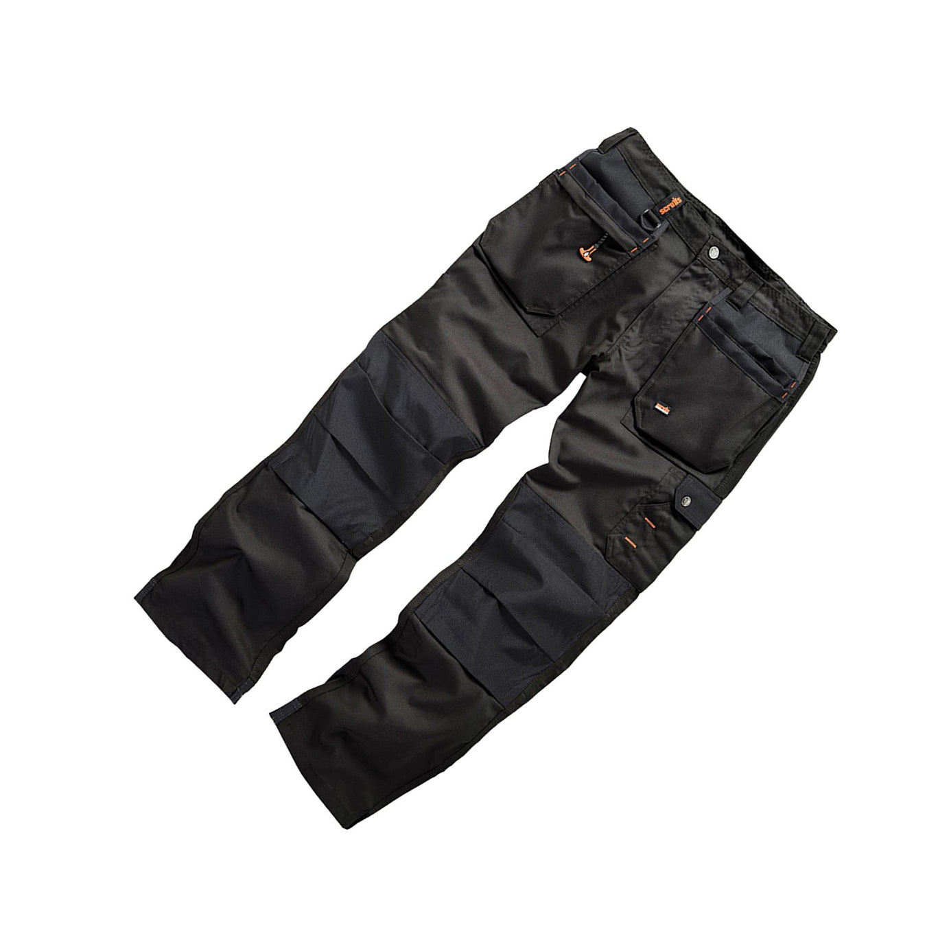 Scruffs WORKER PLUS Work Trousers Black Trade Hardwearing Combat Cargo Size 38"S