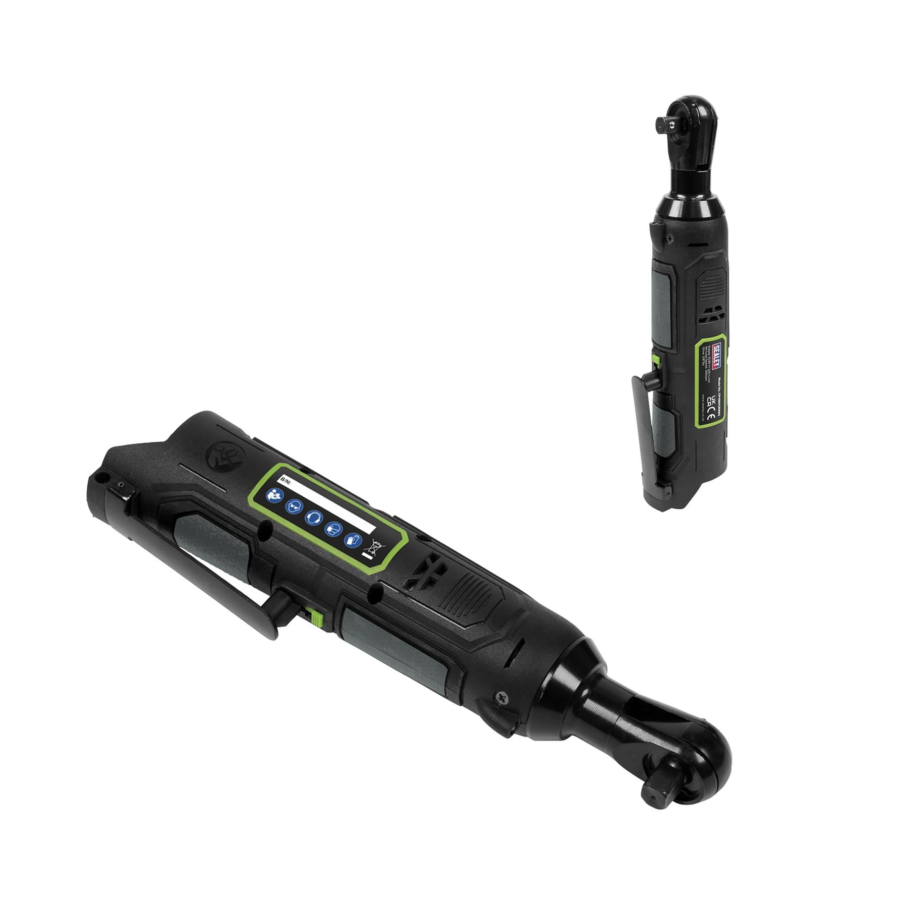Sealey Cordless Ratchet Wrench 45Nm 3/8"Sq Drive 10.8V 2Ah
