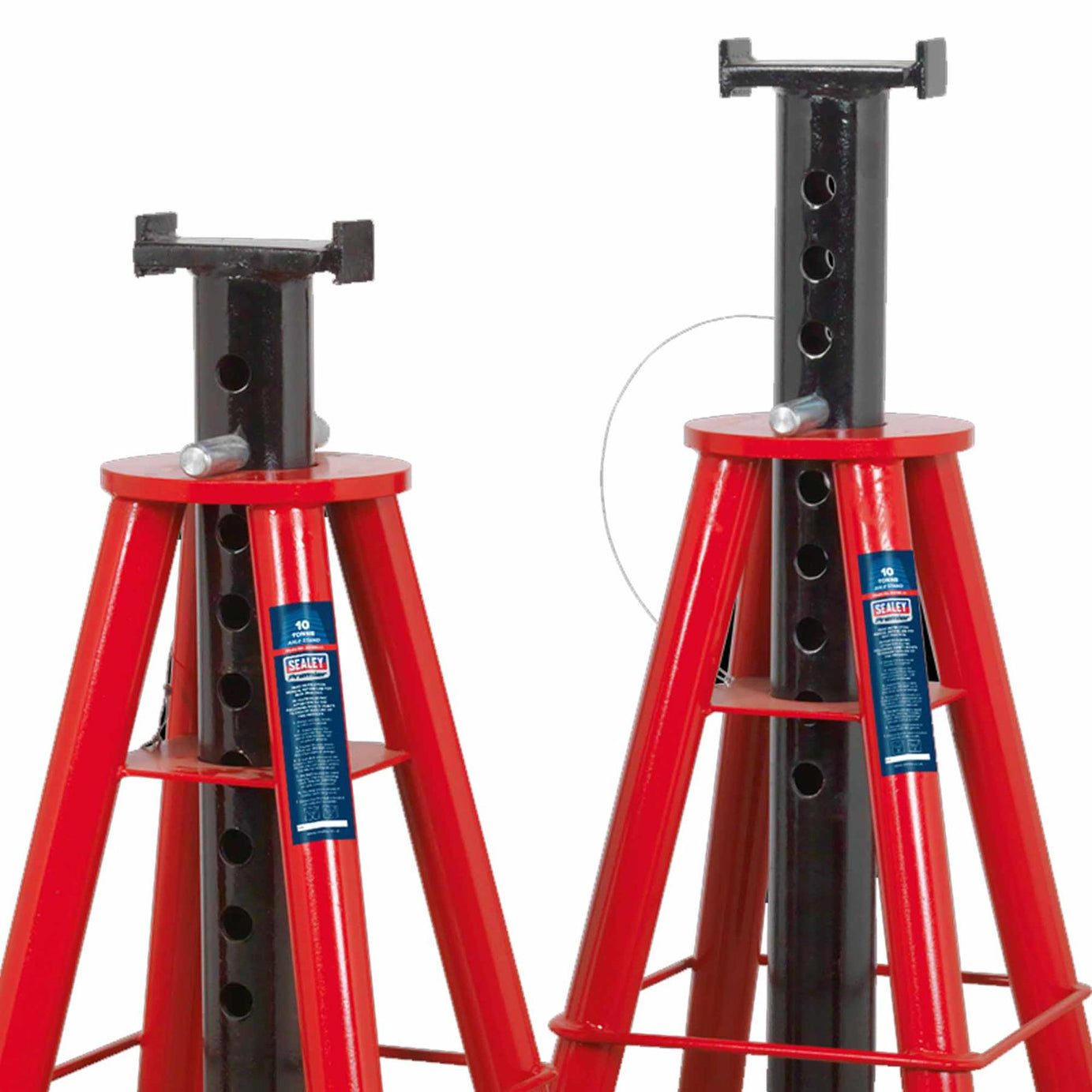 Sealey Axle Stands (Pair) 10tonne Capacity per Stand High Level