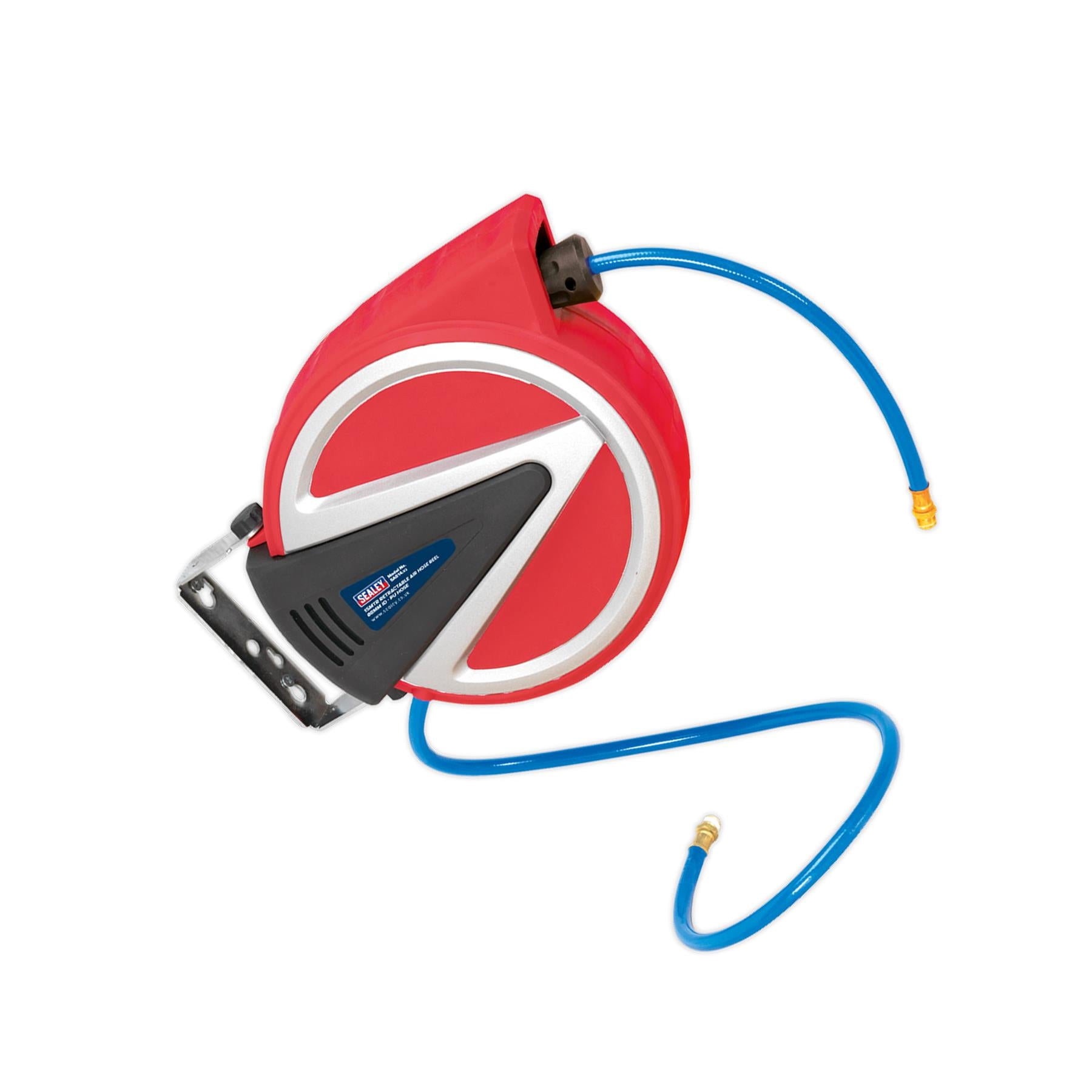 Sealey Retractable Air Hose Reel 15m 8mm ID - PU Hose