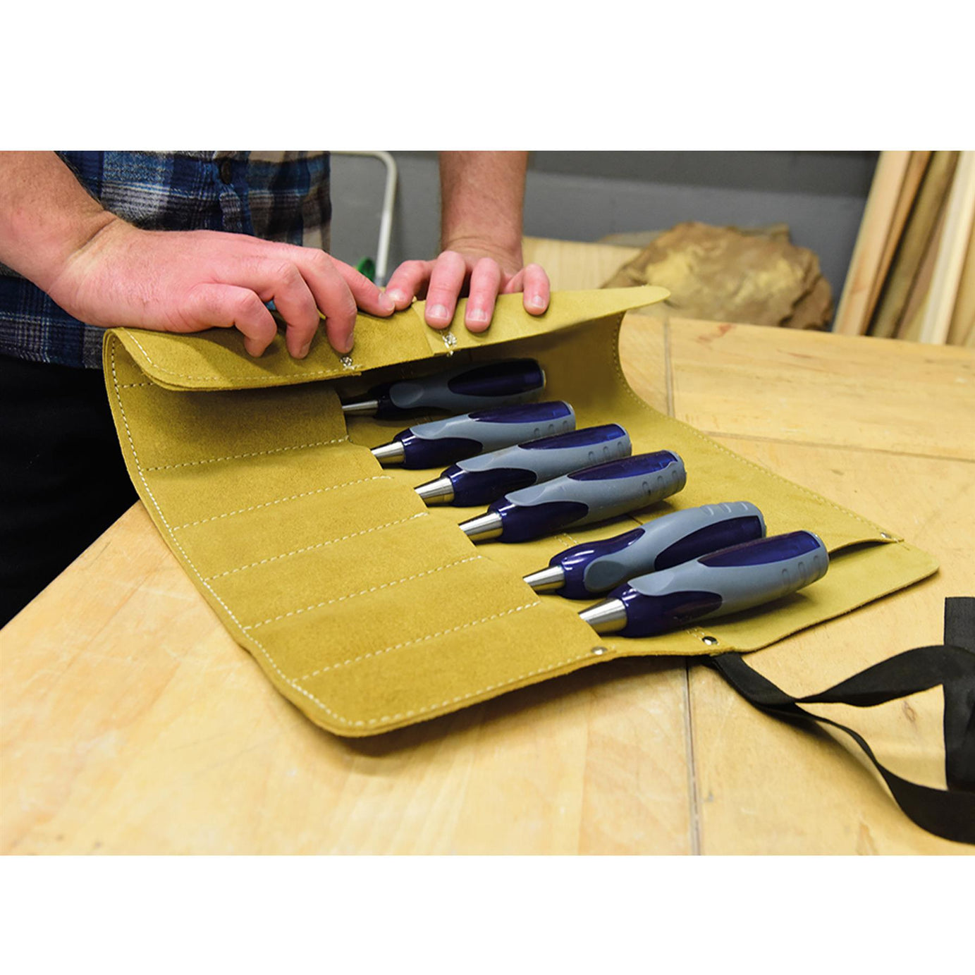Chisel & Tool Roll 8 Pocket - 440 X 380mm