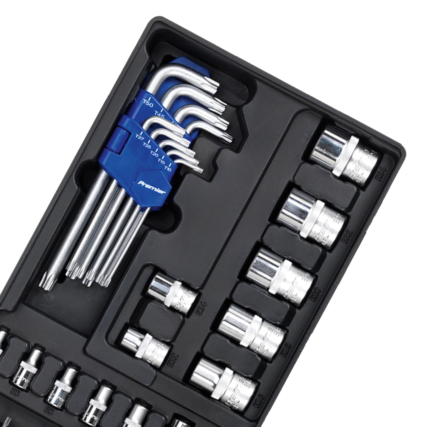 Sealey Tool Tray with TRX-Star* Key, Socket Bit & Socket Set 35pc