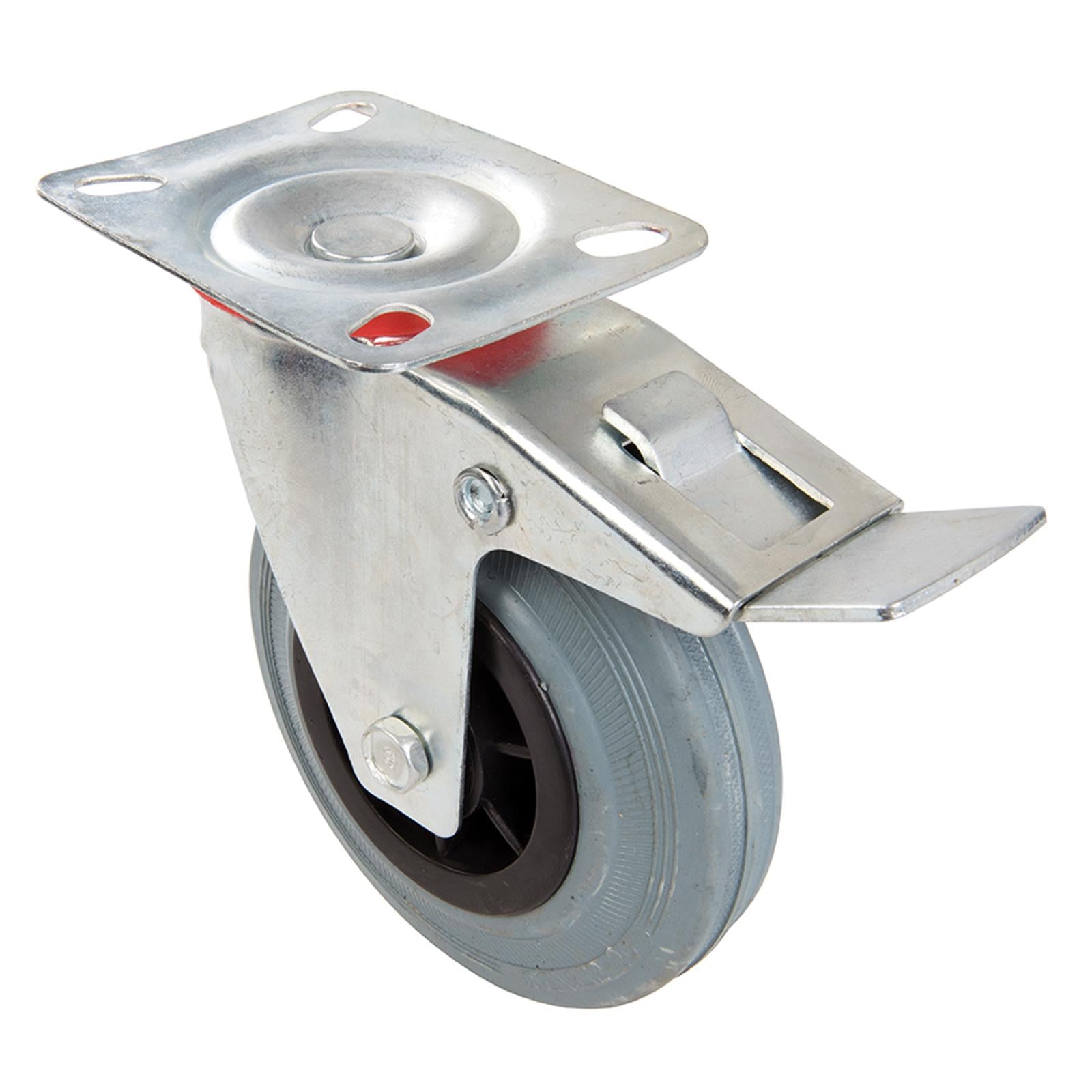 Heavy Duty Swivel Rubber Castor Caster Wheels Cart Wheel 125mm 12 PC