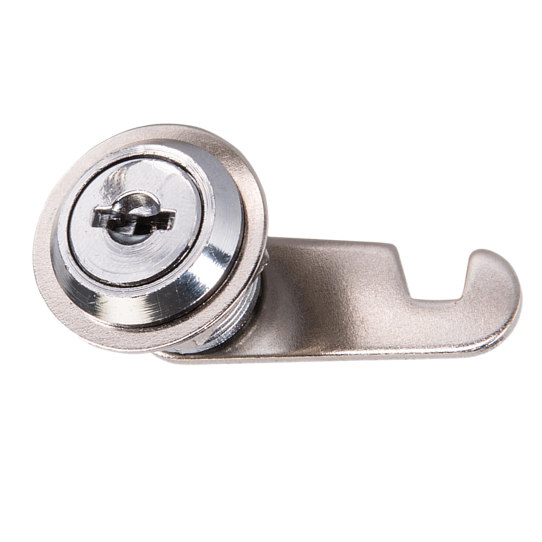 16mm Cam Lock For Filing Cabinet Mailbox Drawer Locker Secure Keys Nickel Plated