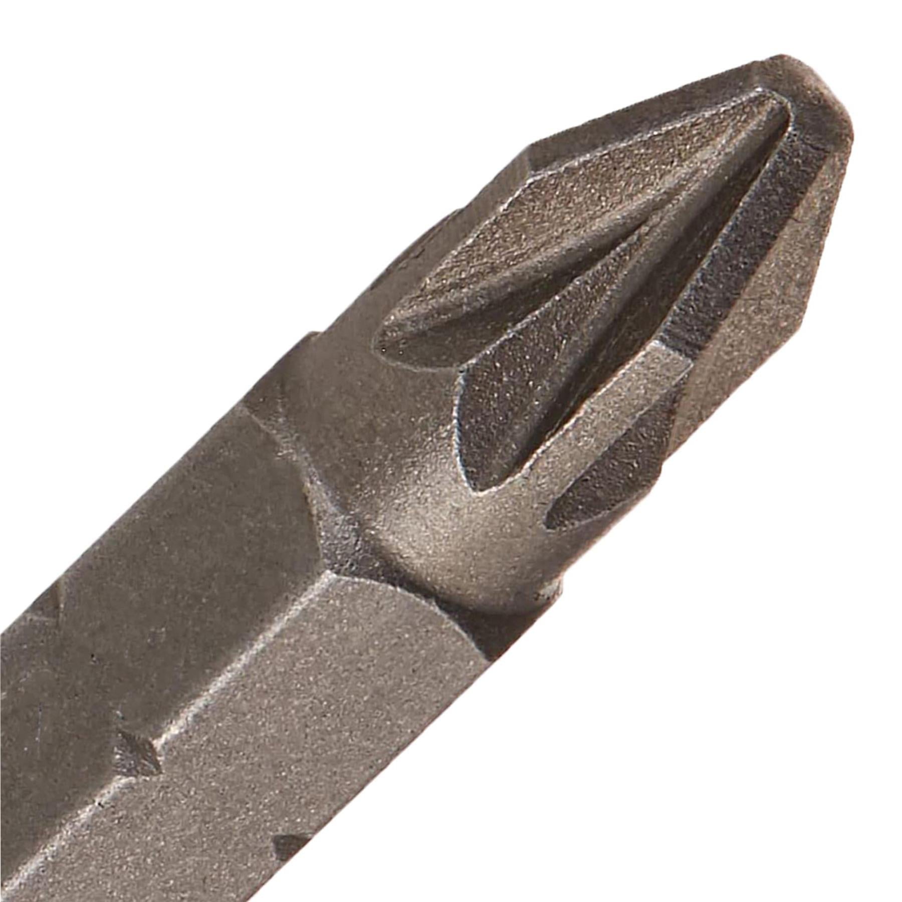 Pozidriv PZ2 Screwdriver Bits CRV Chrome Vanadium Steel 1/4" Hex Drive 5Pcs