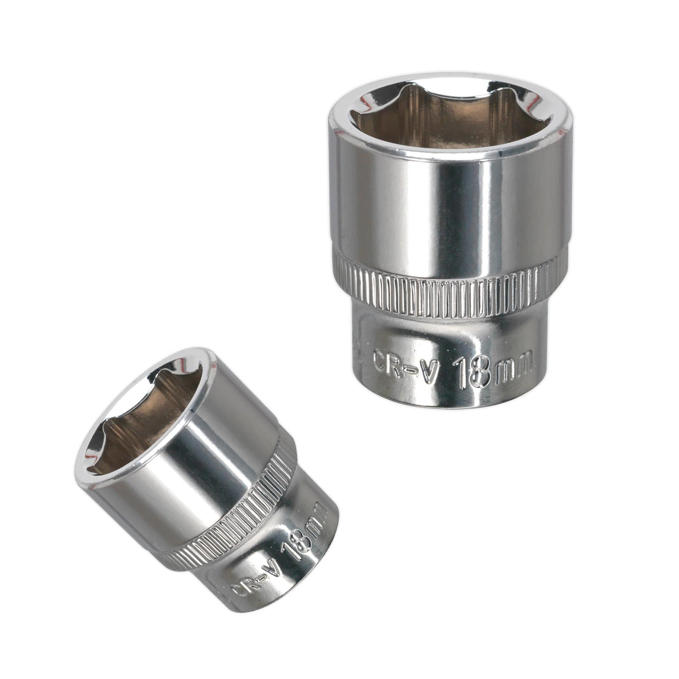 Sealey WallDrive Socket 18mm 3/8"Sq Drive Fully Polished