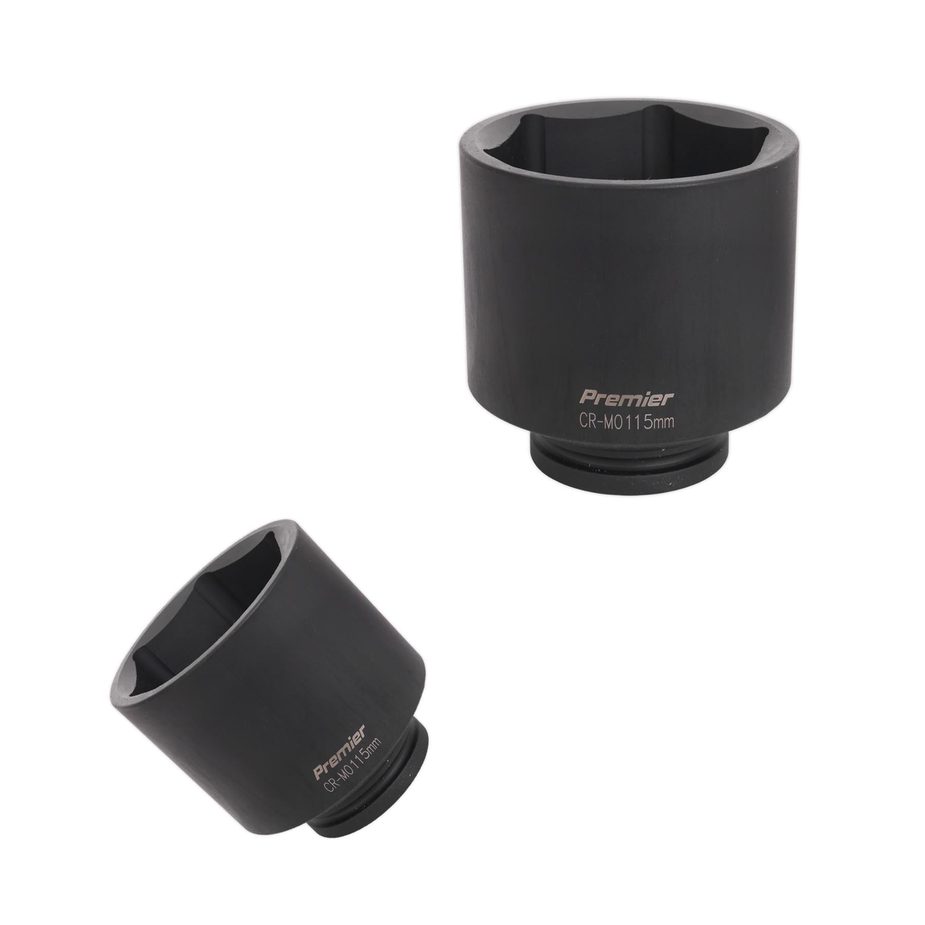 Sealey Impact Socket 115mm Deep 1"Sq Drive Chrome Molybdenum Lifetime Guarantee