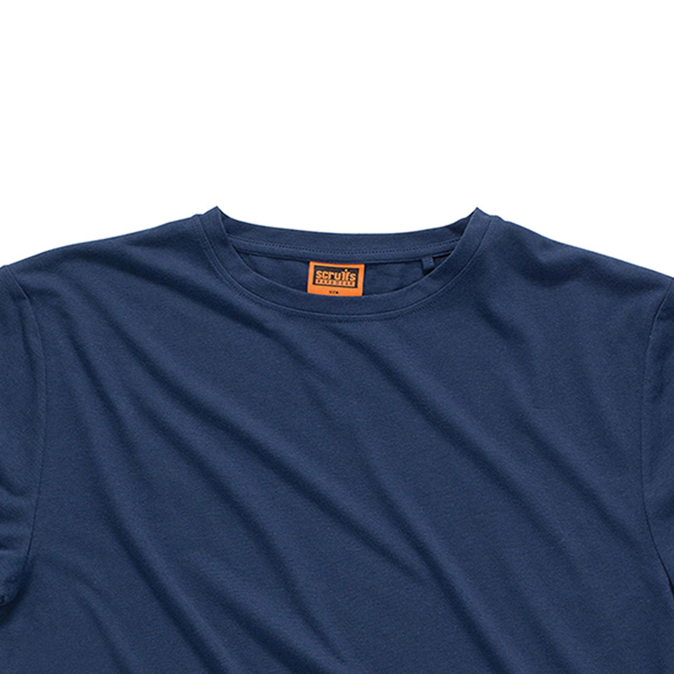 Scruffs Crew Neck T Shirt Short Sleeve Workwear Work Top Navy L