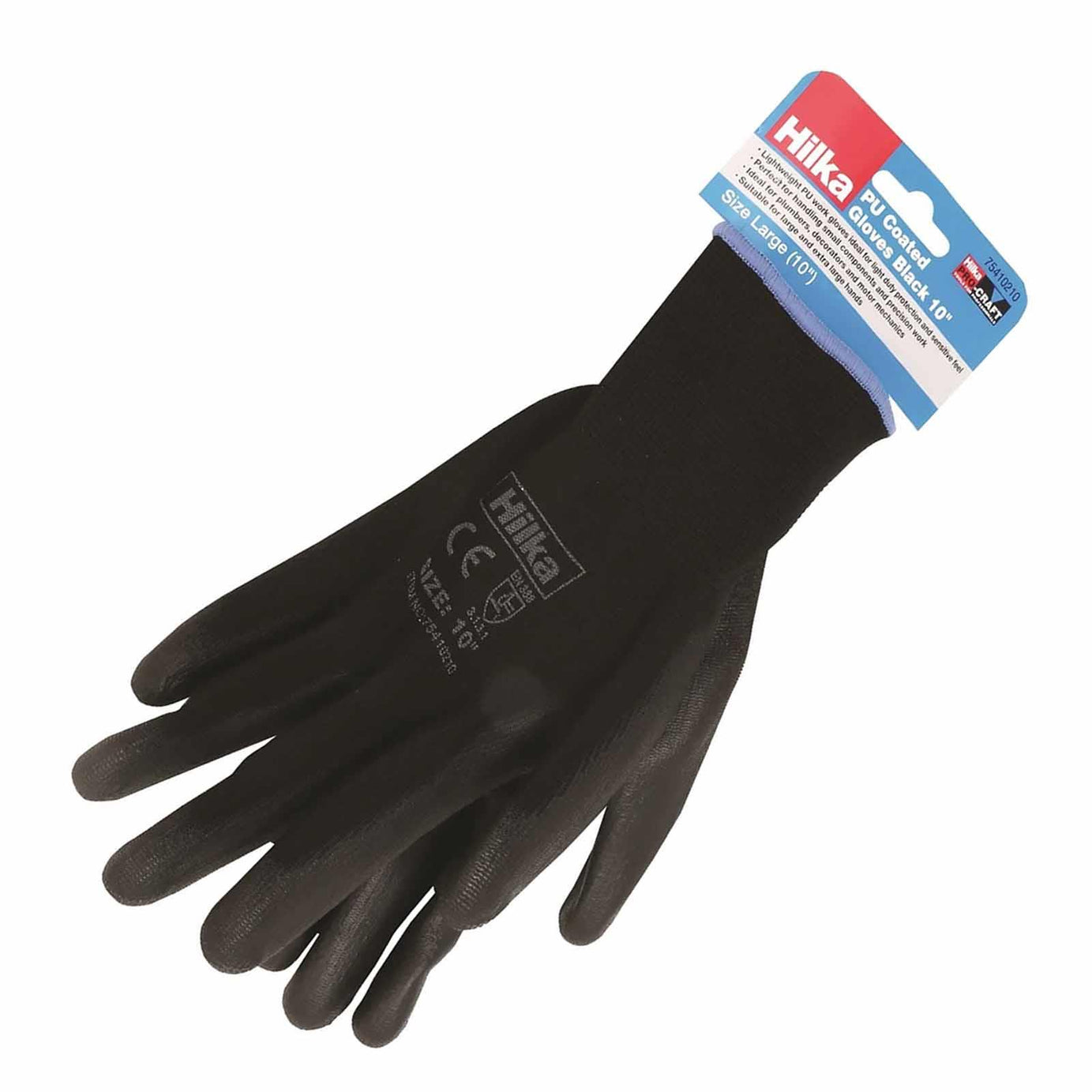 Black PU Work Gloves