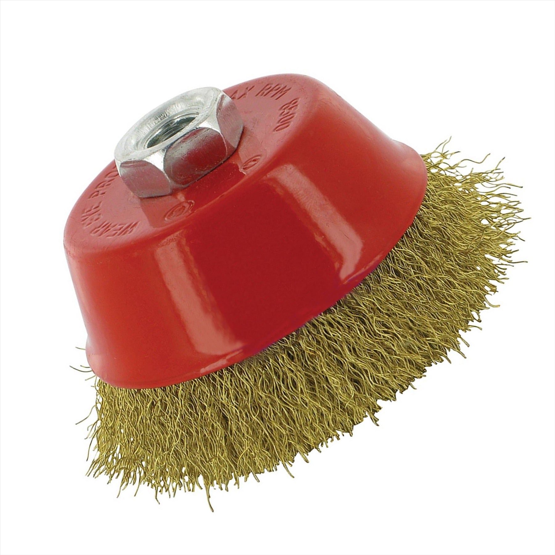 Brass Crimp Cup 100mm Hand Tools Remove Rust Wire DIY Brush High Quality