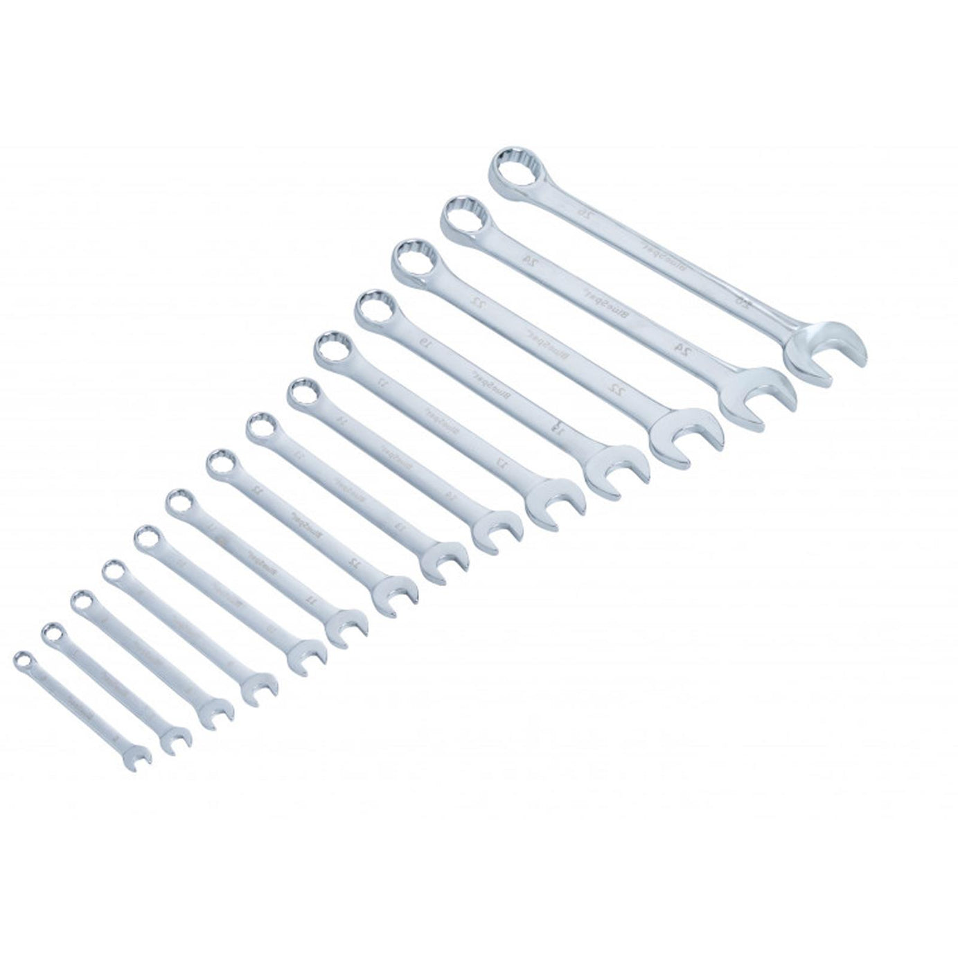 Bluespot 14-Piece Combination Spanner Set Metric Wrench 6-26mm Heat Treated Fully Polished