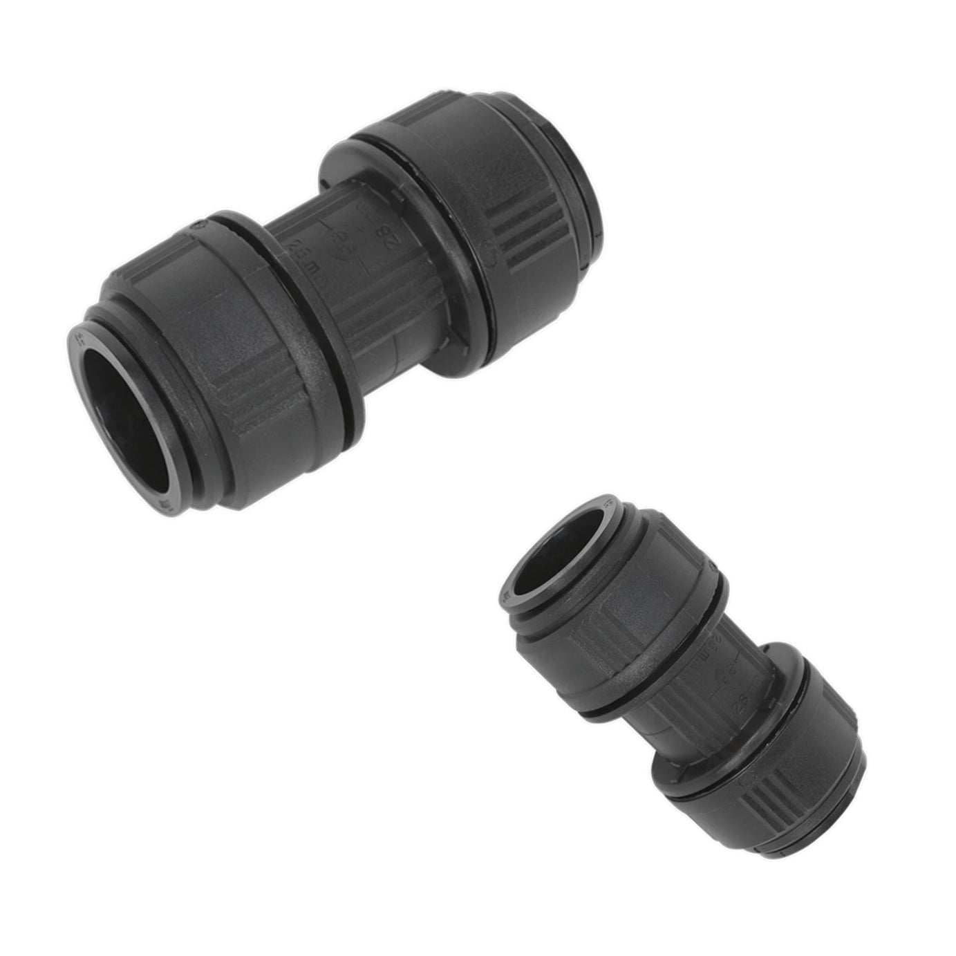 Sealey Straight Connector 28mm Pack of 5 (John Guest Speedfit® - PM0428E)