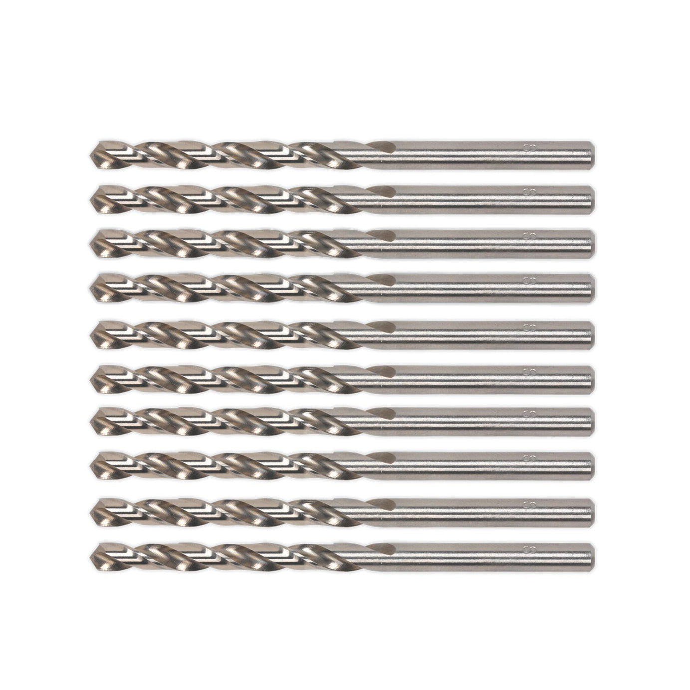 Sealey HSS Fully Ground Drill Bit 8mm Pack of 10