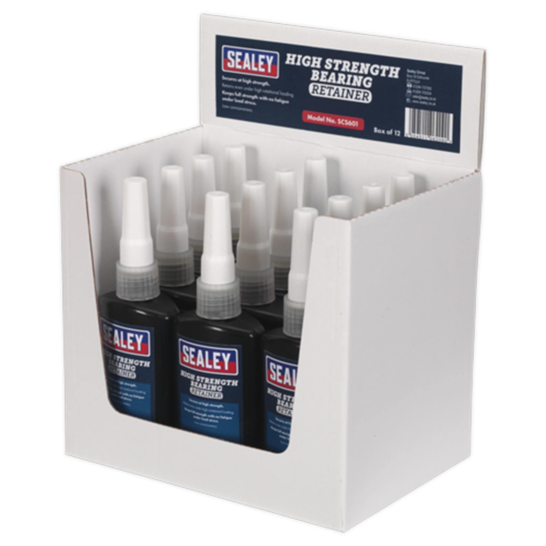 Sealey Bearing Fit Retainer High Strength 50ml Pack of 12
