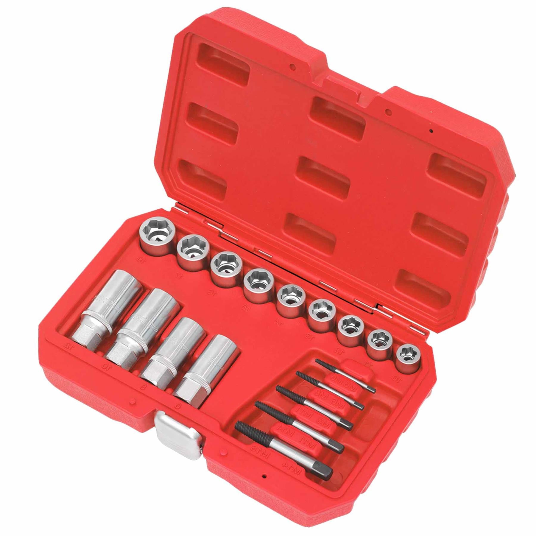 Sealey Bolt, Stud & Screw Extractor Set 18pc