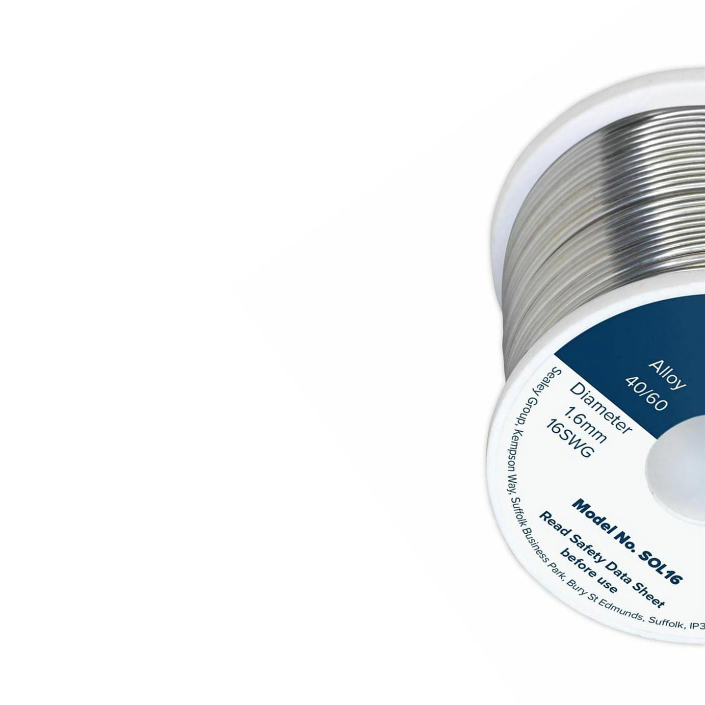 Sealey Solder Wire Quick Flow 1.6mm/16SWG 40/60 0.5kg Reel