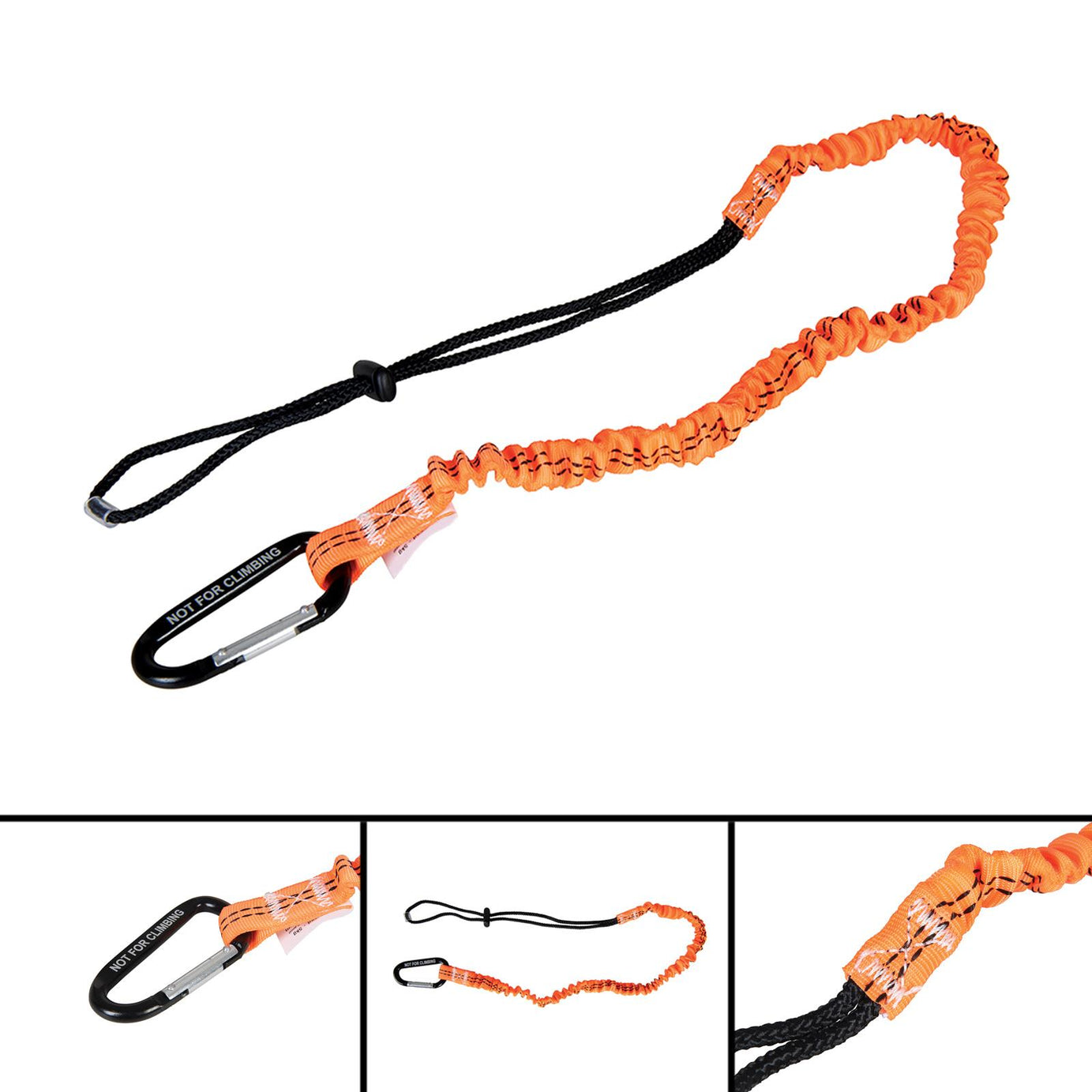 Tool Lanyard with Karabiner Energy Absorbing Cord With Tubular Nylon Webbing 5kg