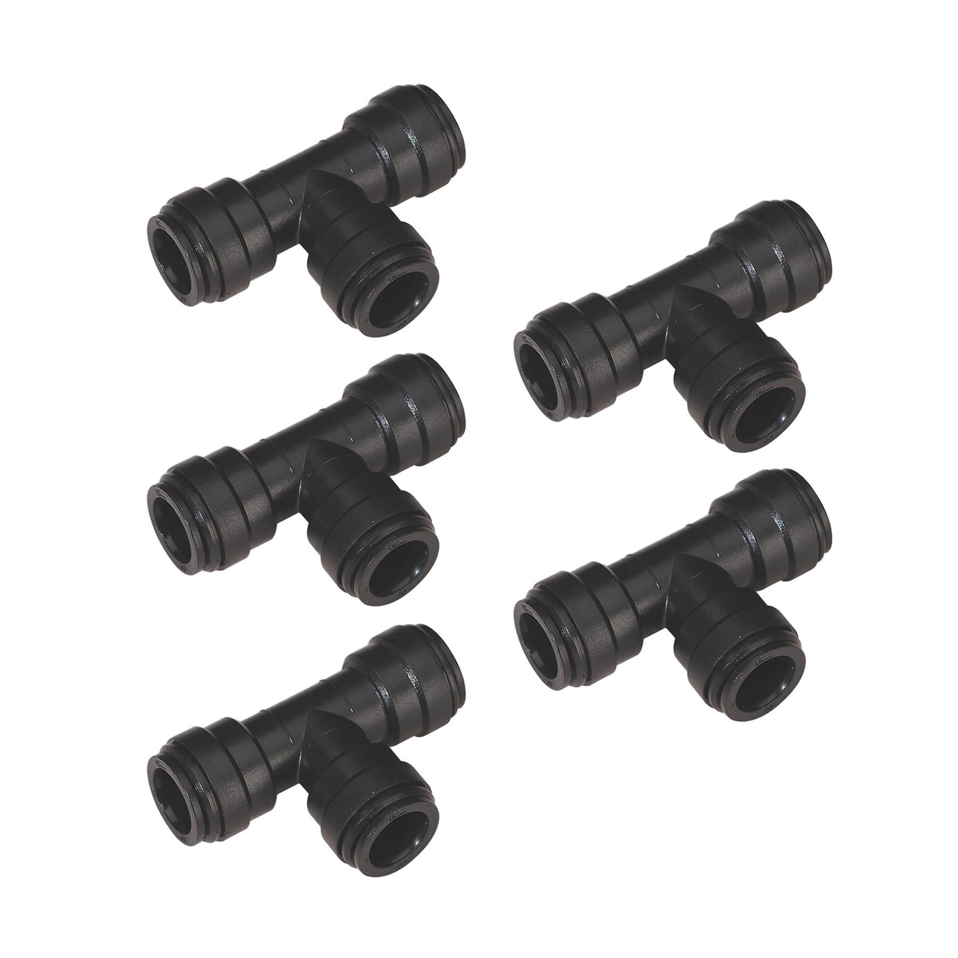Sealey Equal Tee 15mm Pack of 5 (John Guest Speedfit - PM0215E)