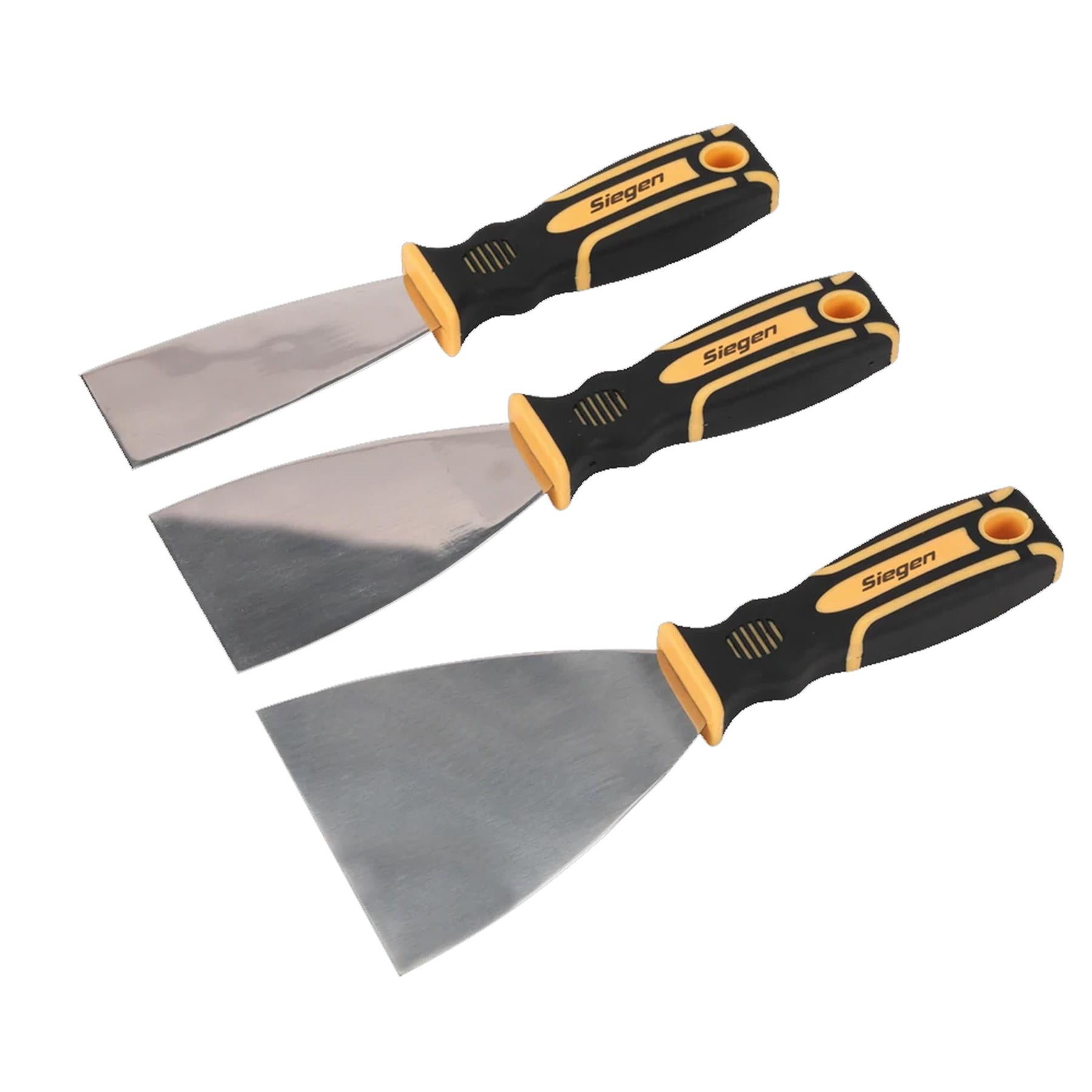 Sealey Polished Stainless Steel  Scraper Set 3pc