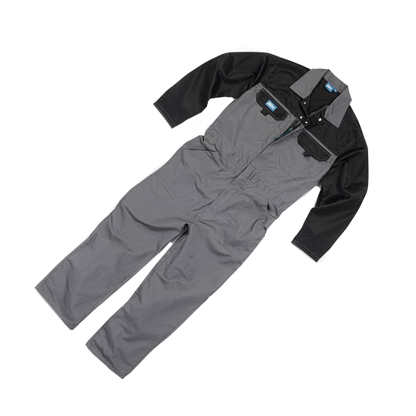 Tough Grit Men Zip Front Coverall Boilersuit Charcoal L