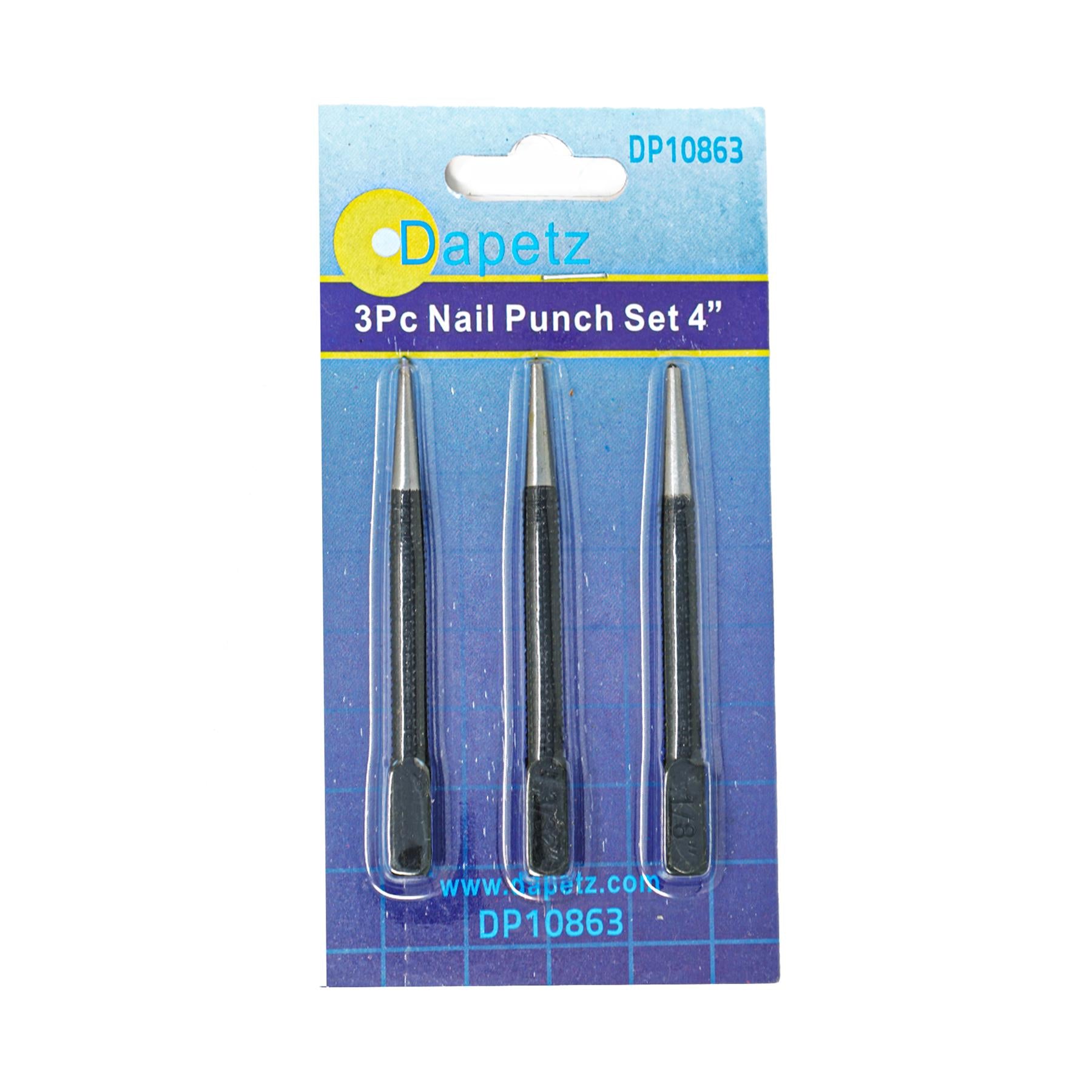 3-Piece Steel Nail Punch Set