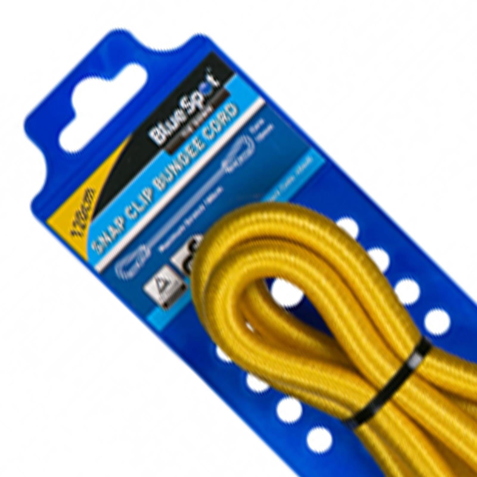Bluespot Heavy Duty Bungee Cord With Snap Clip Karabiner 120cm High Quality