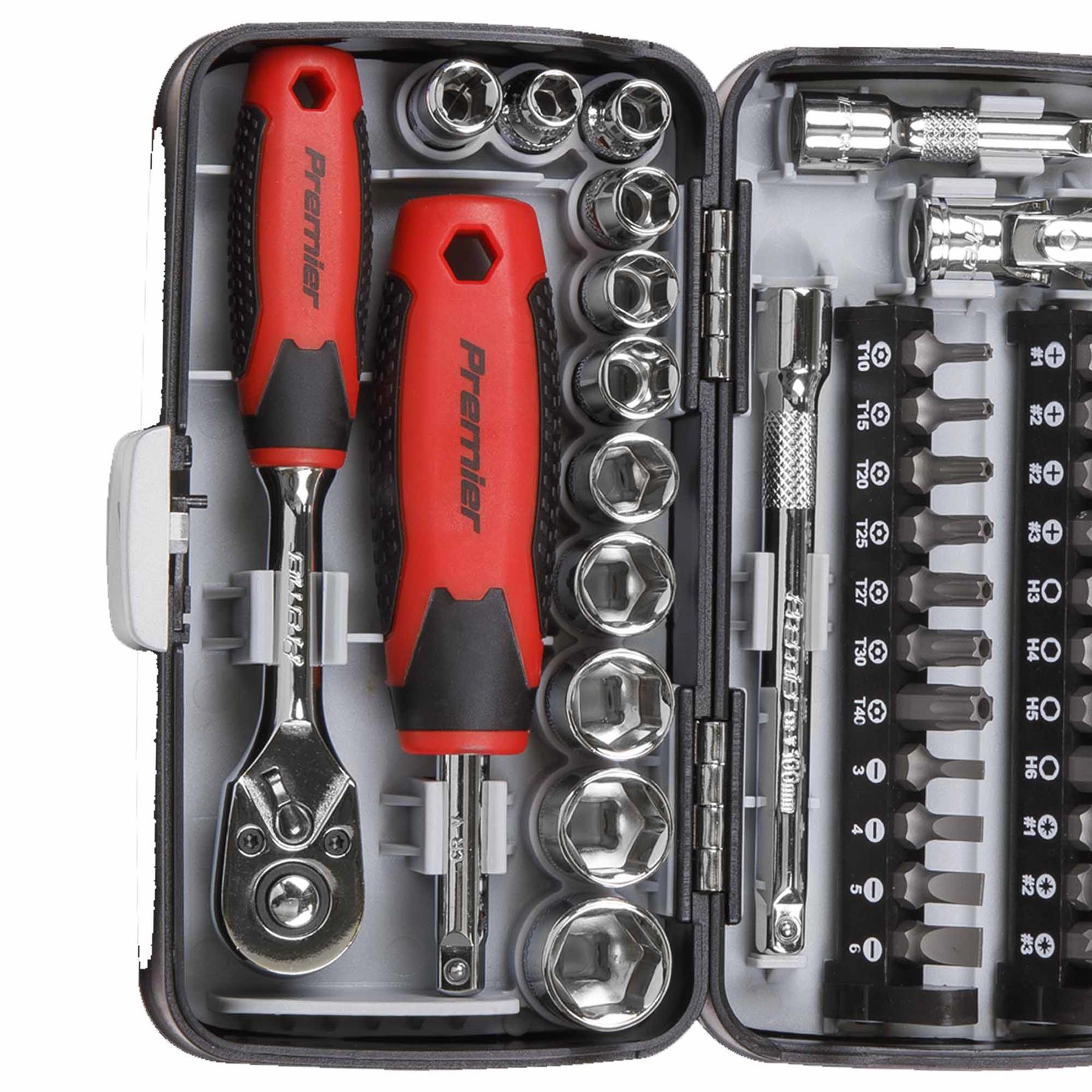 Sealey Socket & Bit Set 38pc 1/4"Sq Drive