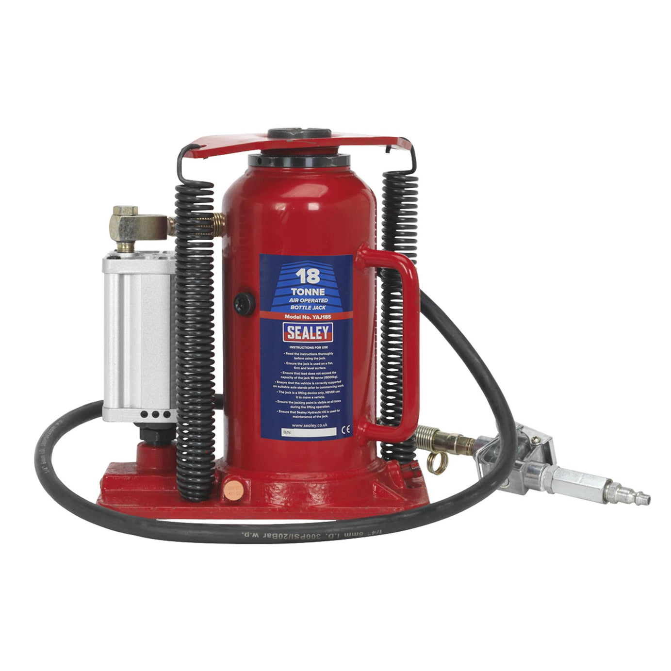 Sealey Air Operated Bottle Jack 18tonne Powerful & Reliable