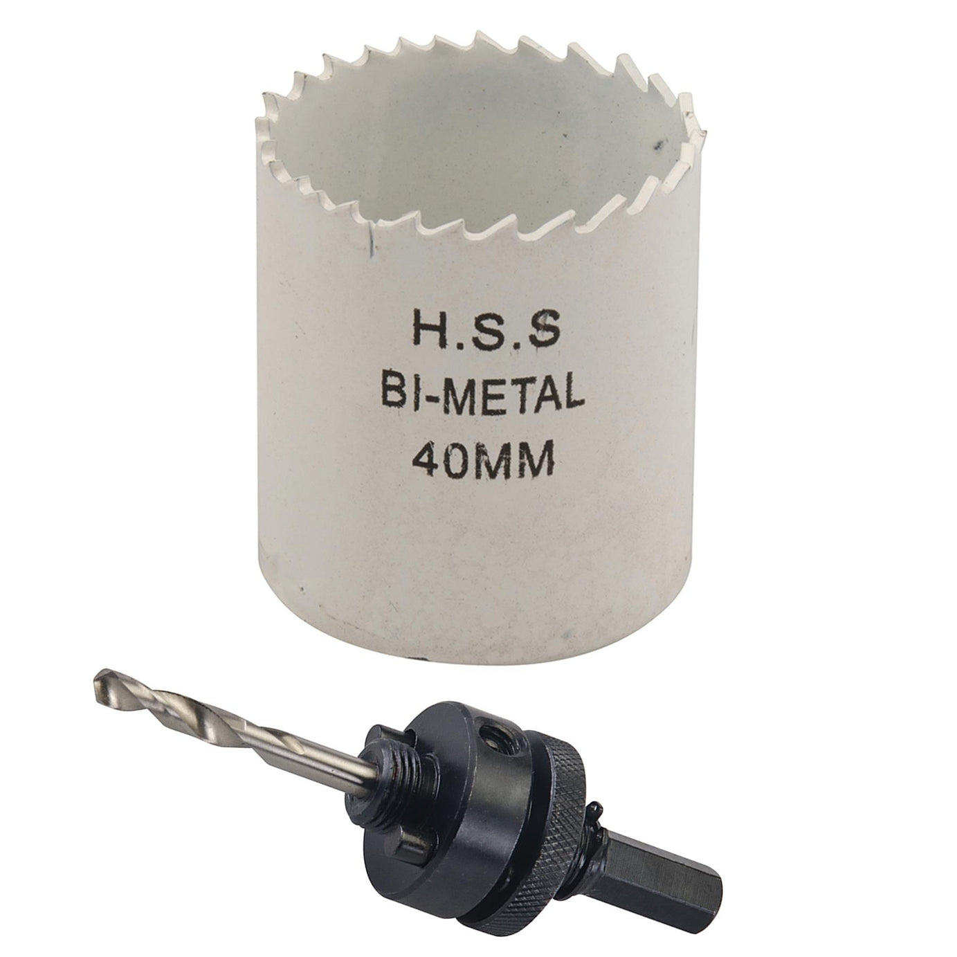 Arbor Included HoleSaw Sets HSS Bi Metal Hole saws Metal Wood Plastic 40mm