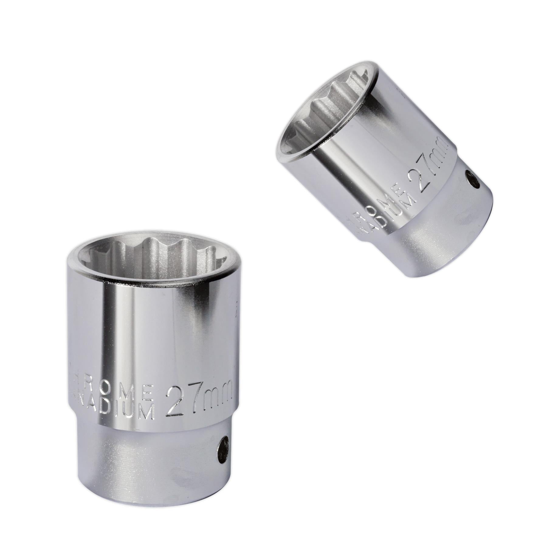 Sealey WallDrive Socket 27mm 3/4"Sq Drive