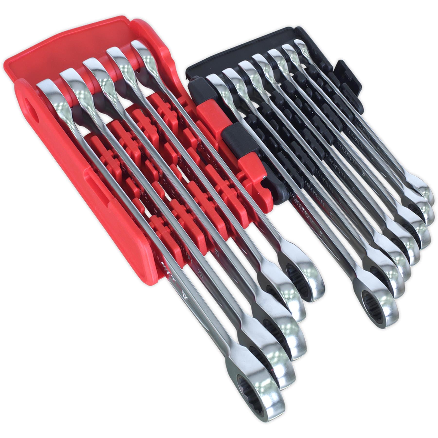 Sealey Ratchet Combination Spanner Set 12pc - Platinum Series