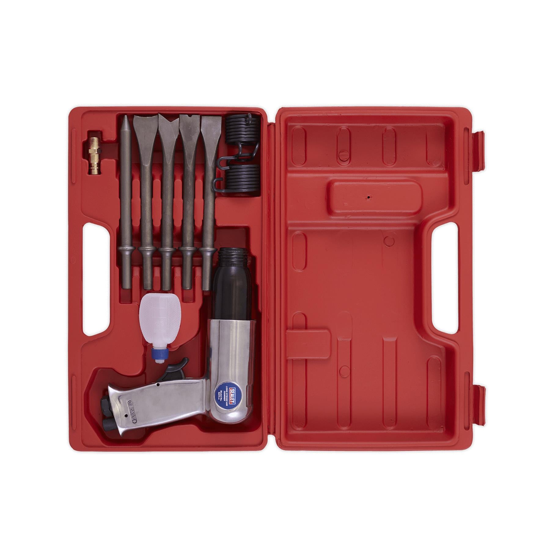Sealey Air Hammer with Chisels Long Stroke
