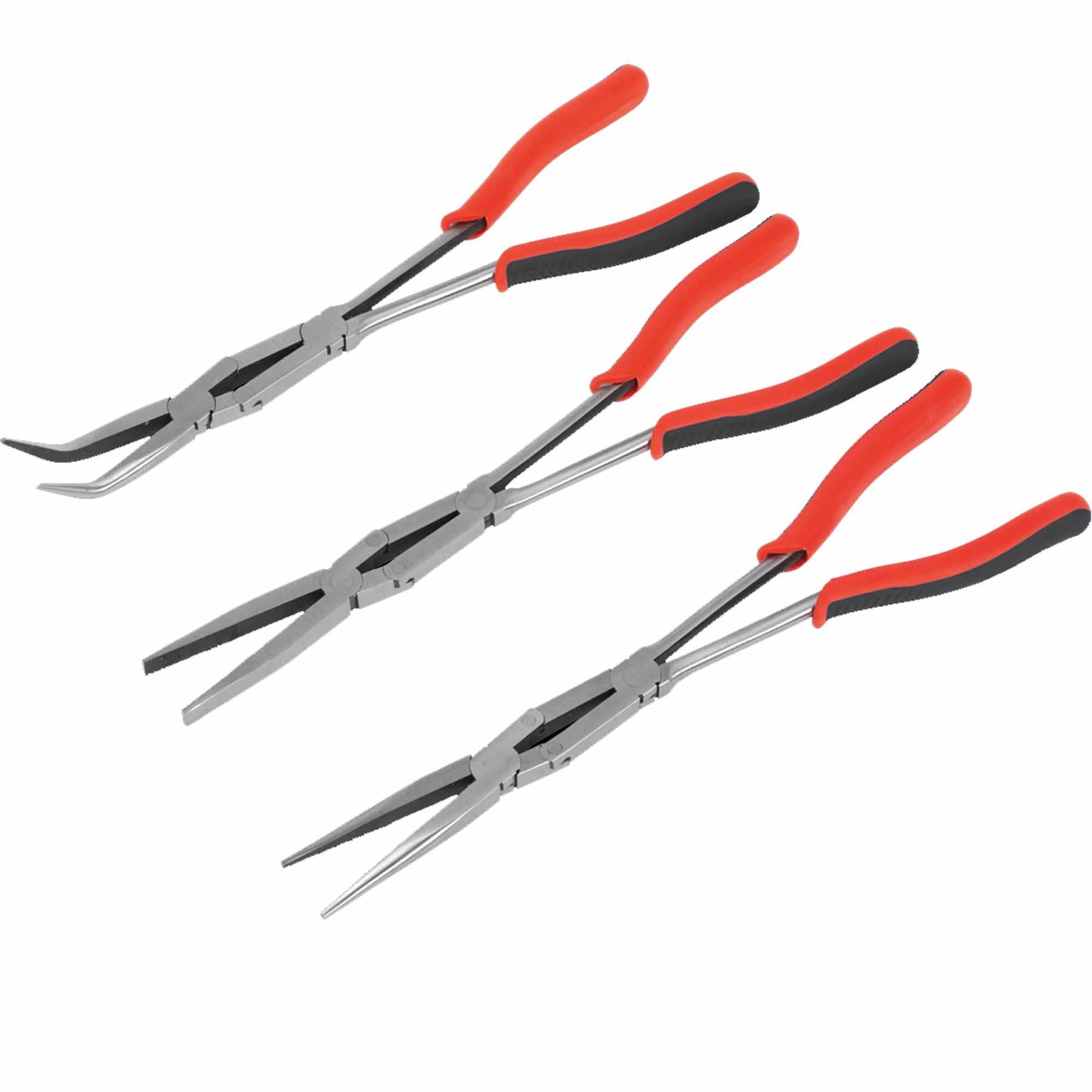 Sealey Double Joint Pliers Set 3pc Long Reach 335mm