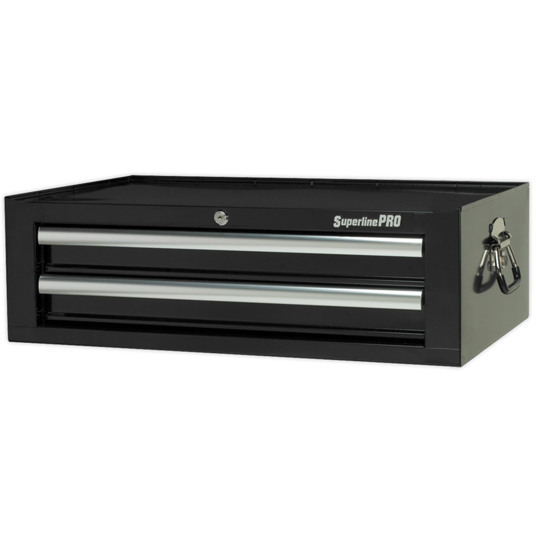Sealey Mid-Box 2 Drawer with Ball Bearing Slides - Black