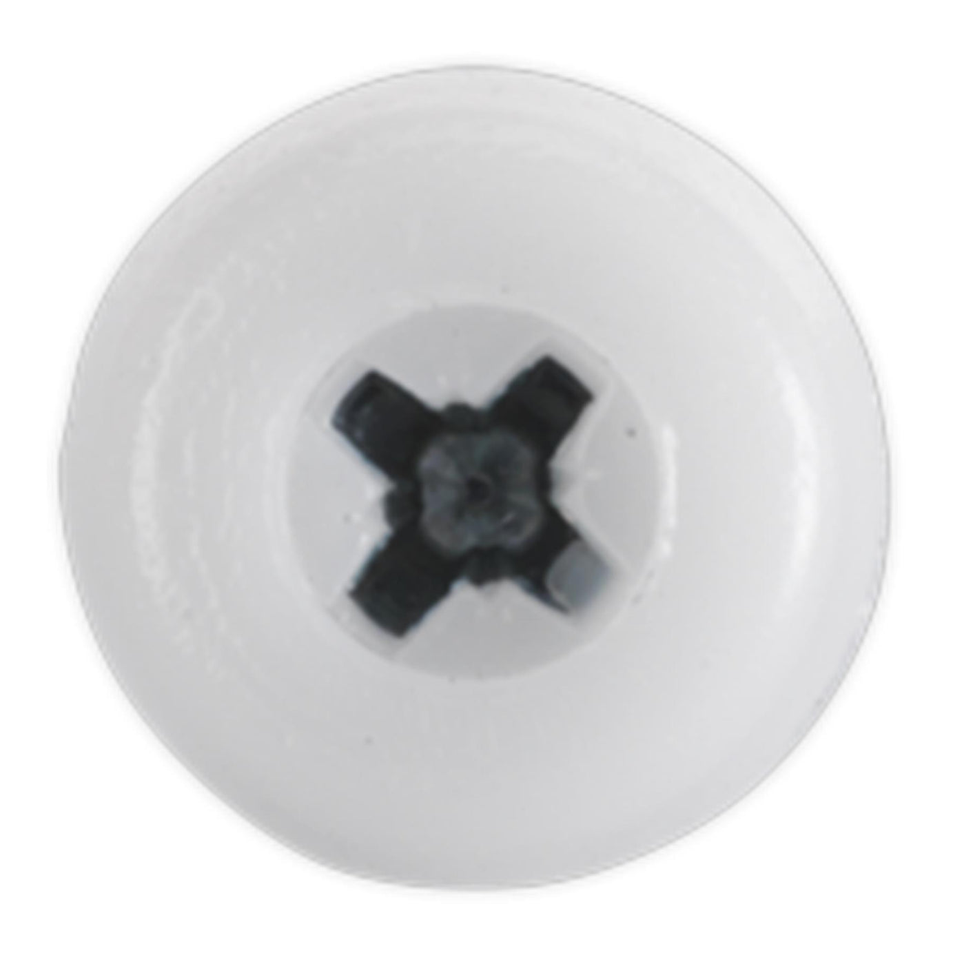 Sealey Numberplate Screw Plastic Head 4.8 x 18mm White Pack of 50