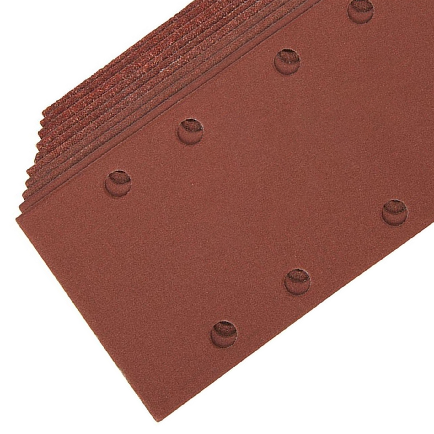 10 x 1/3 Punched Sanding Sheets, 93 x 190mm Sandpaper Pads Sander Hook and Loop Mix Grit