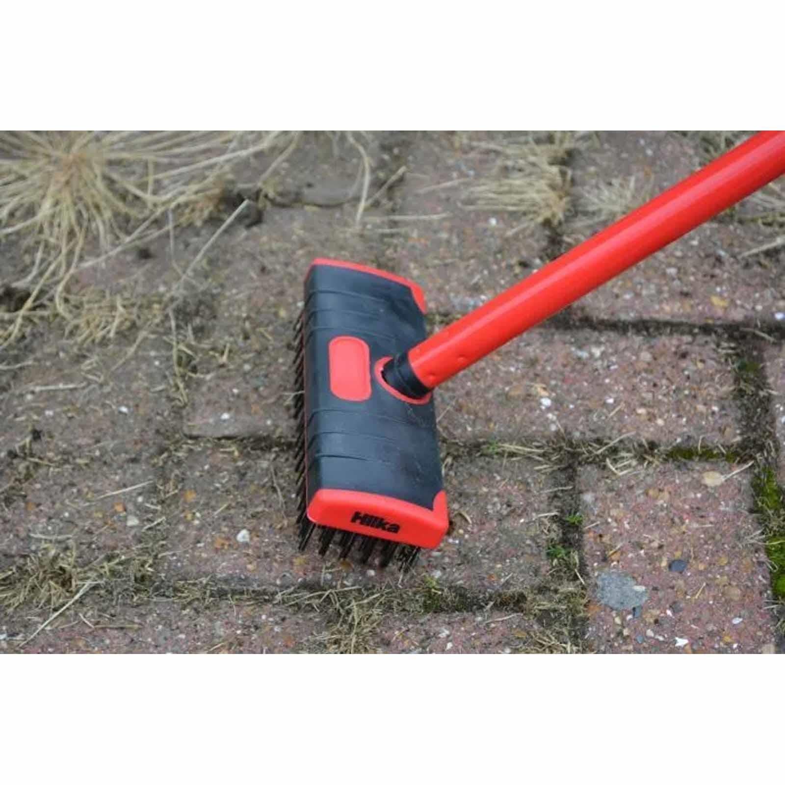 Heavy Duty Extendable 3pc Garden Brush Set Outdoor Patio Path Clean