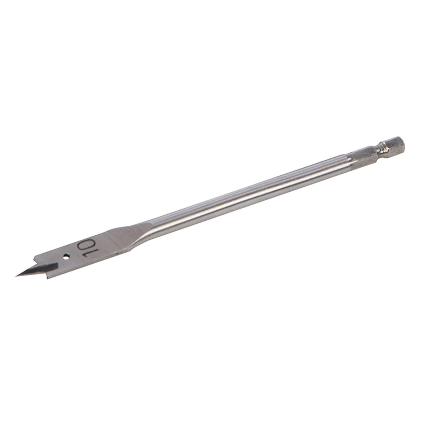 Flat Bit & Extension Arm Set 10pce 6-32mm Drilling Soft Hard Wood Plasticboard