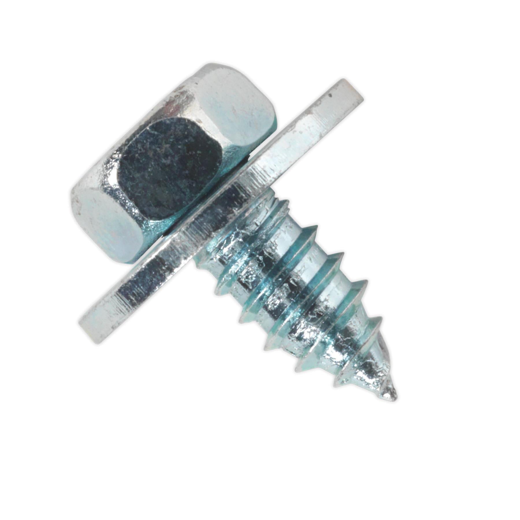 Sealey Acme Screw with Captive Washer M14 x 1/2" Zinc Pack of 100