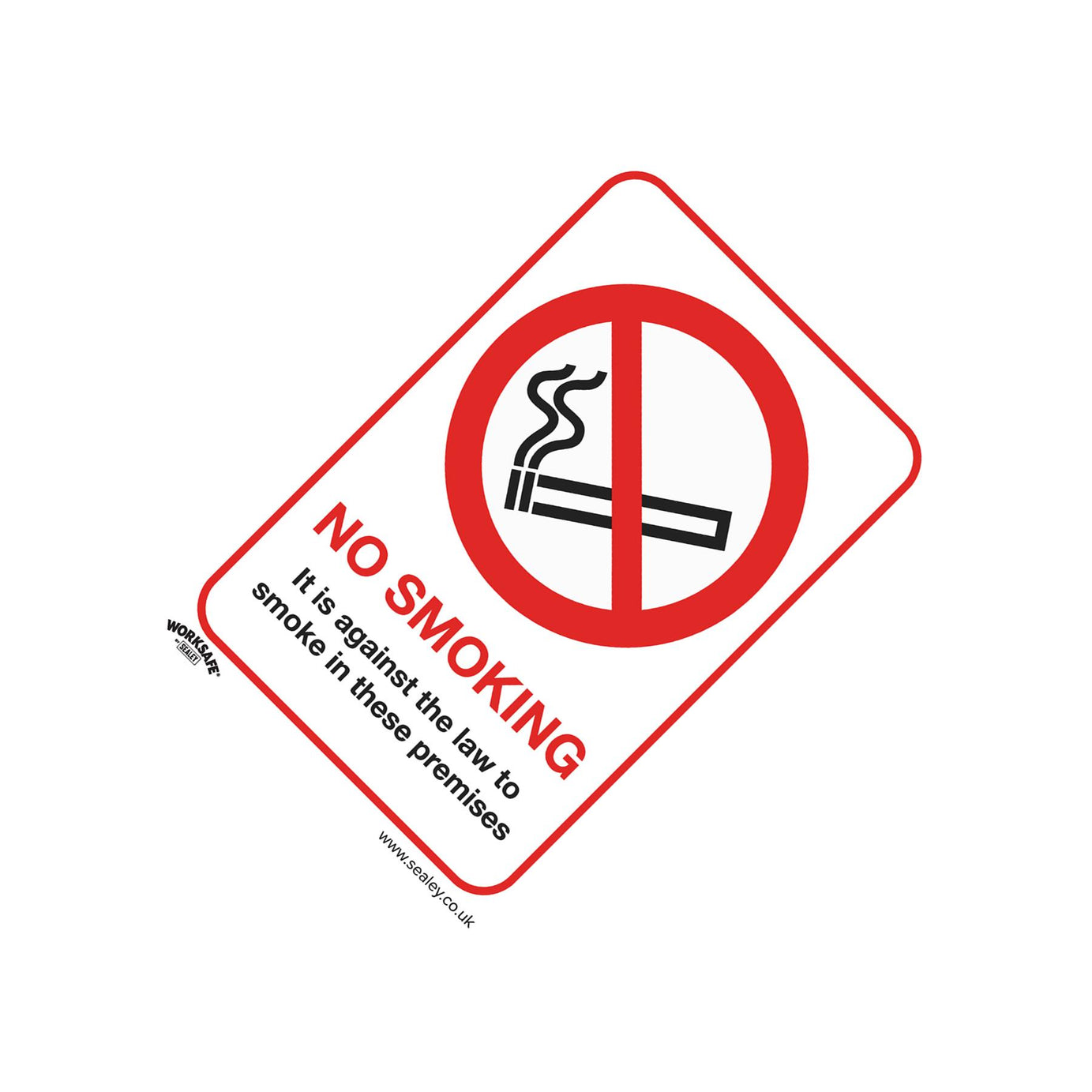 Prohibition Safety Sign No Smoking On Premises Self Adhesive Vin Skill Diy 7803