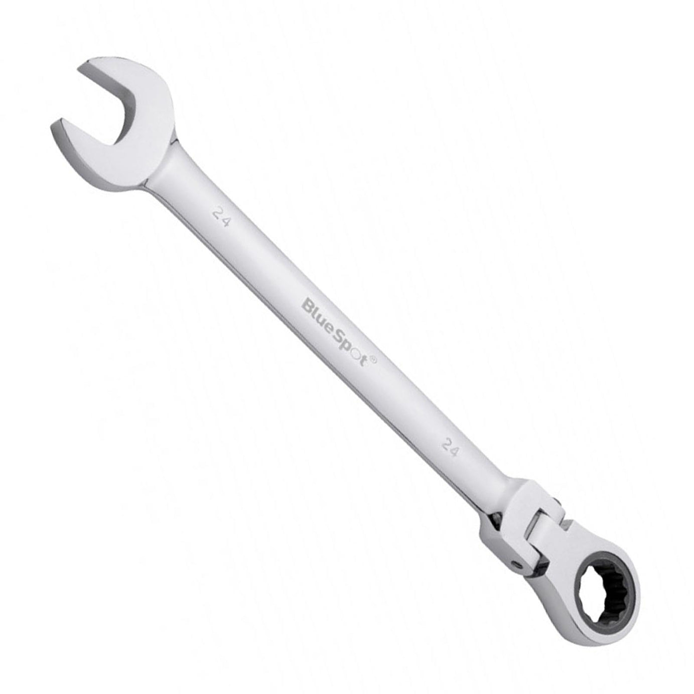 BlueSpot Ratchet Spanner Combination Flexible Head Wrench Metric 24mm