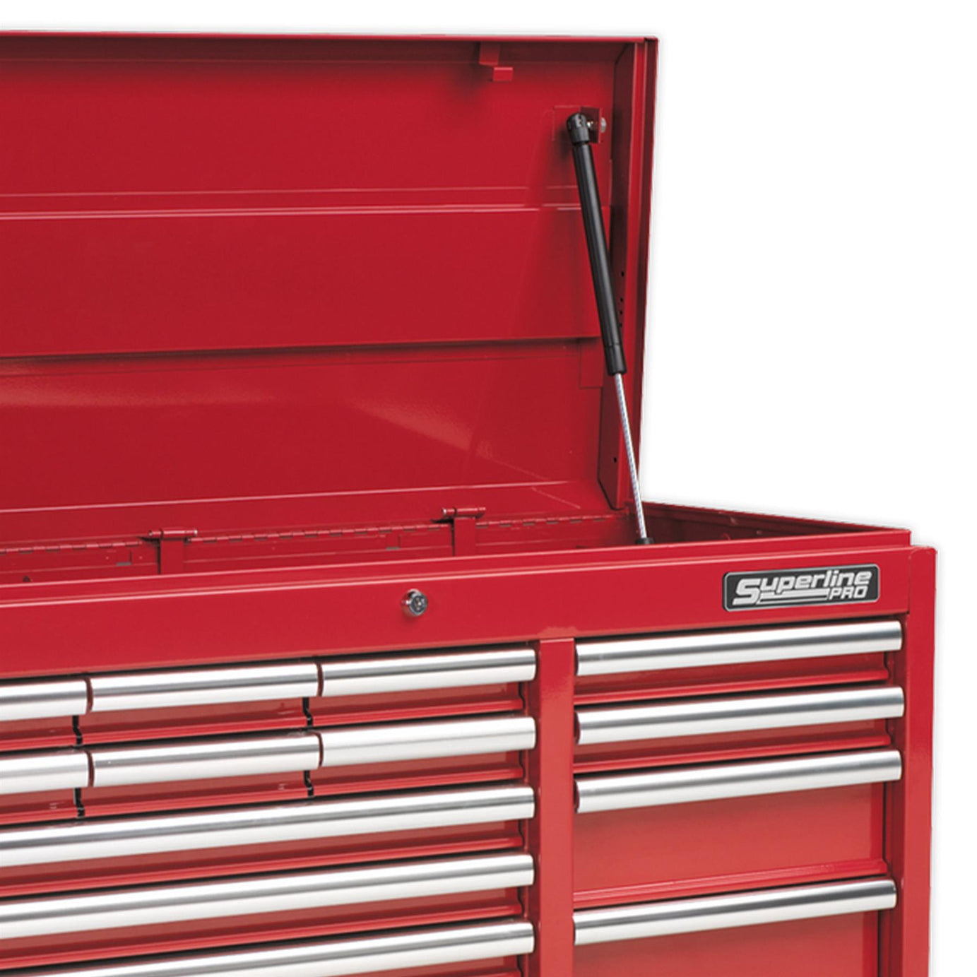 Sealey Topchest 14 Drawer with Ball Bearing Slides Heavy-Duty - Red