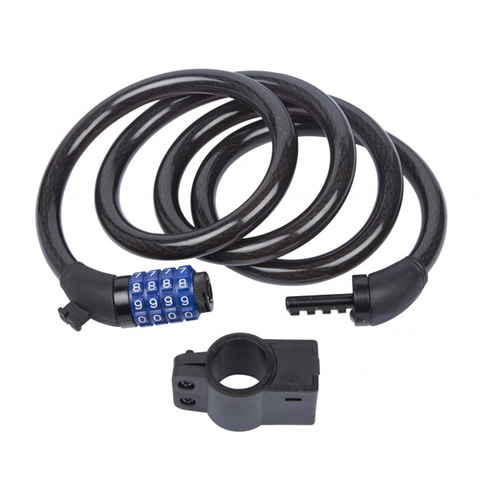 BlueSpot 1.5m x 15mm 4 Digit Combination Cable Bicycle Lock Bike Chain